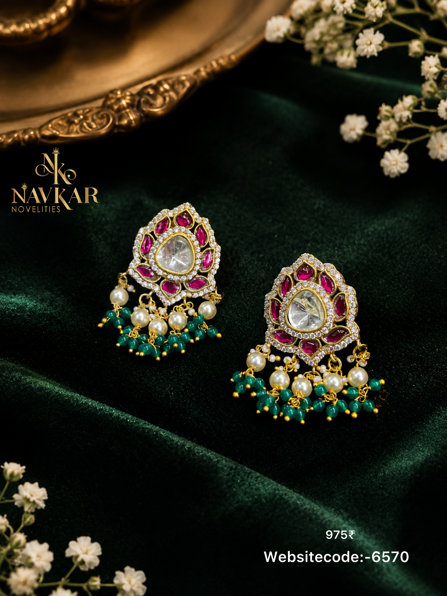 Kundan earring
