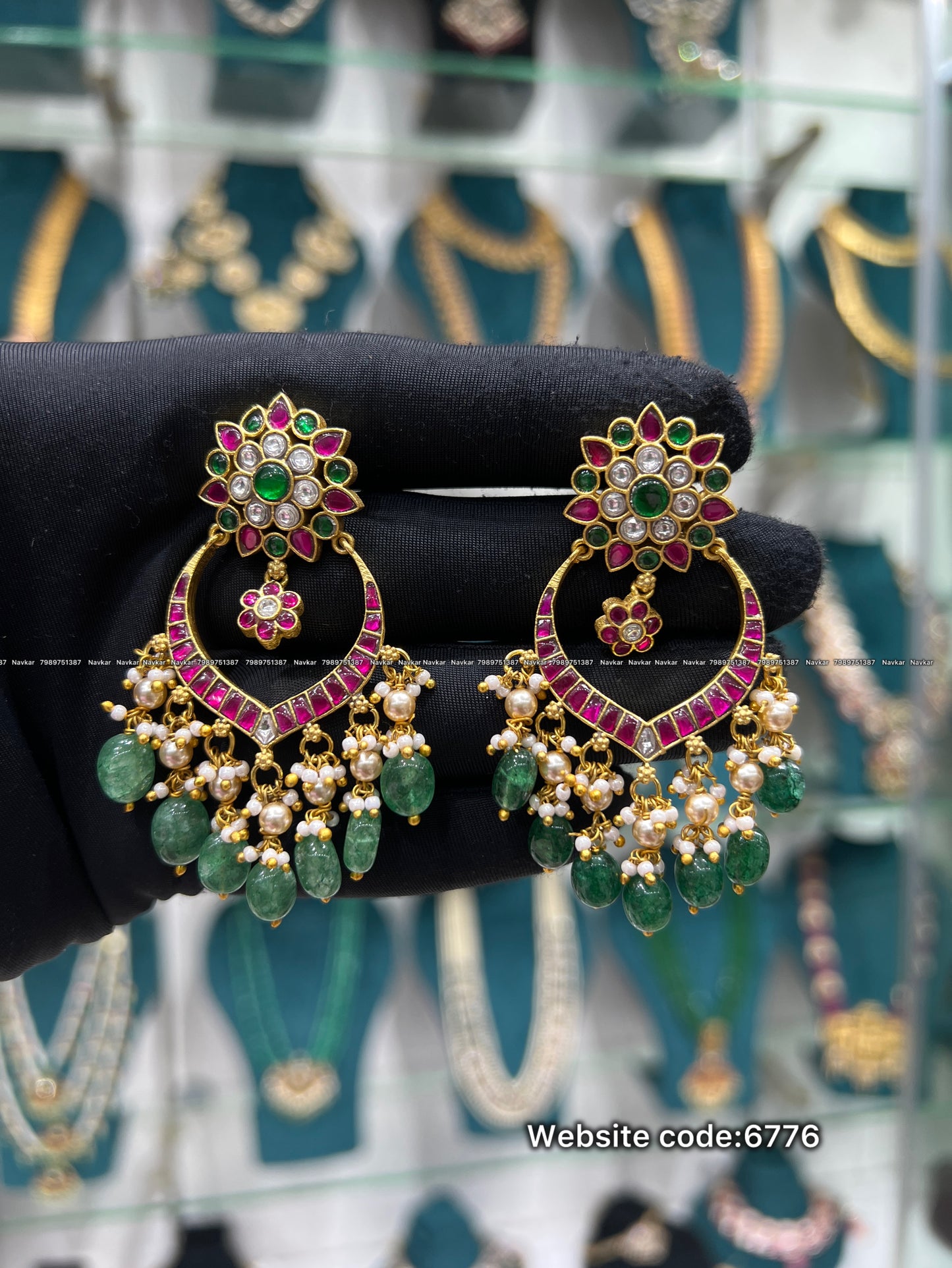 Kundan earring