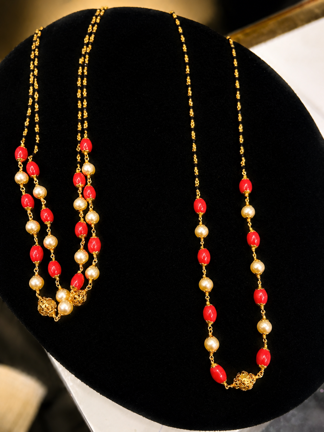 Black beads