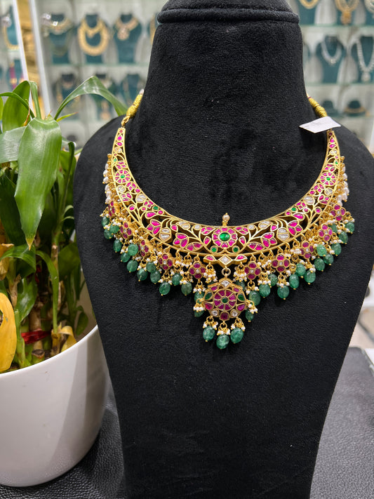 JADAUKUNDAN 2 in 1 NECKLACE
