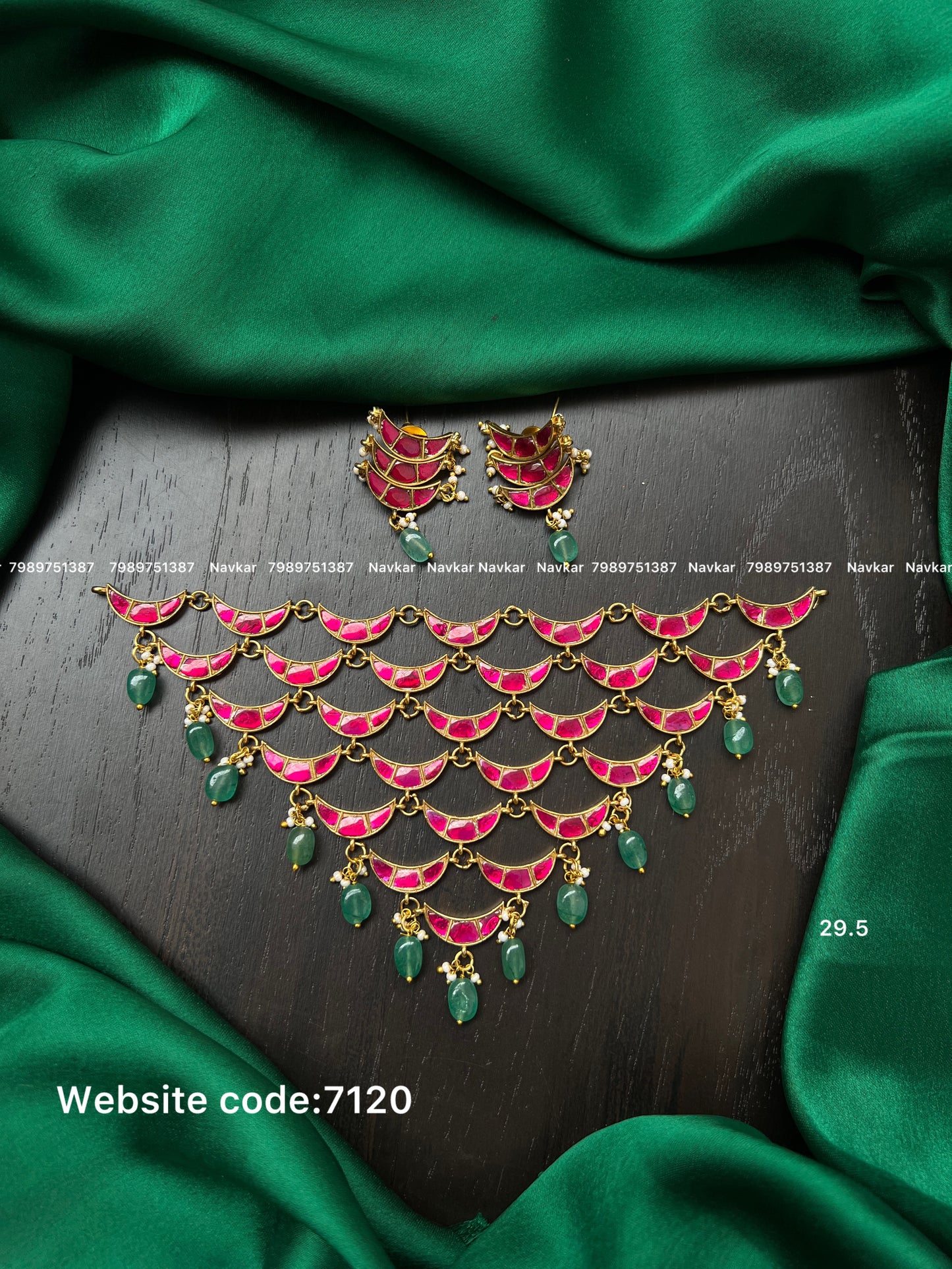 Kundan choker and necklace