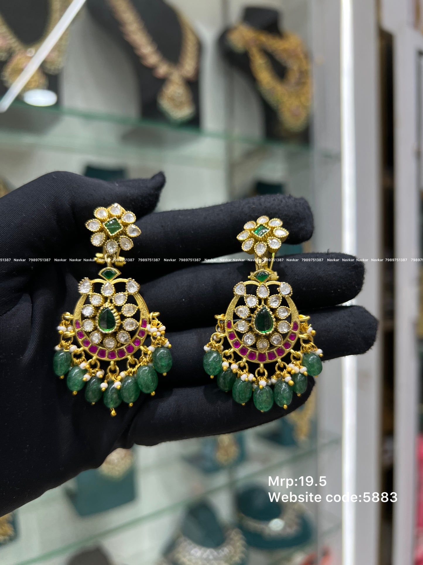 Kundan earring