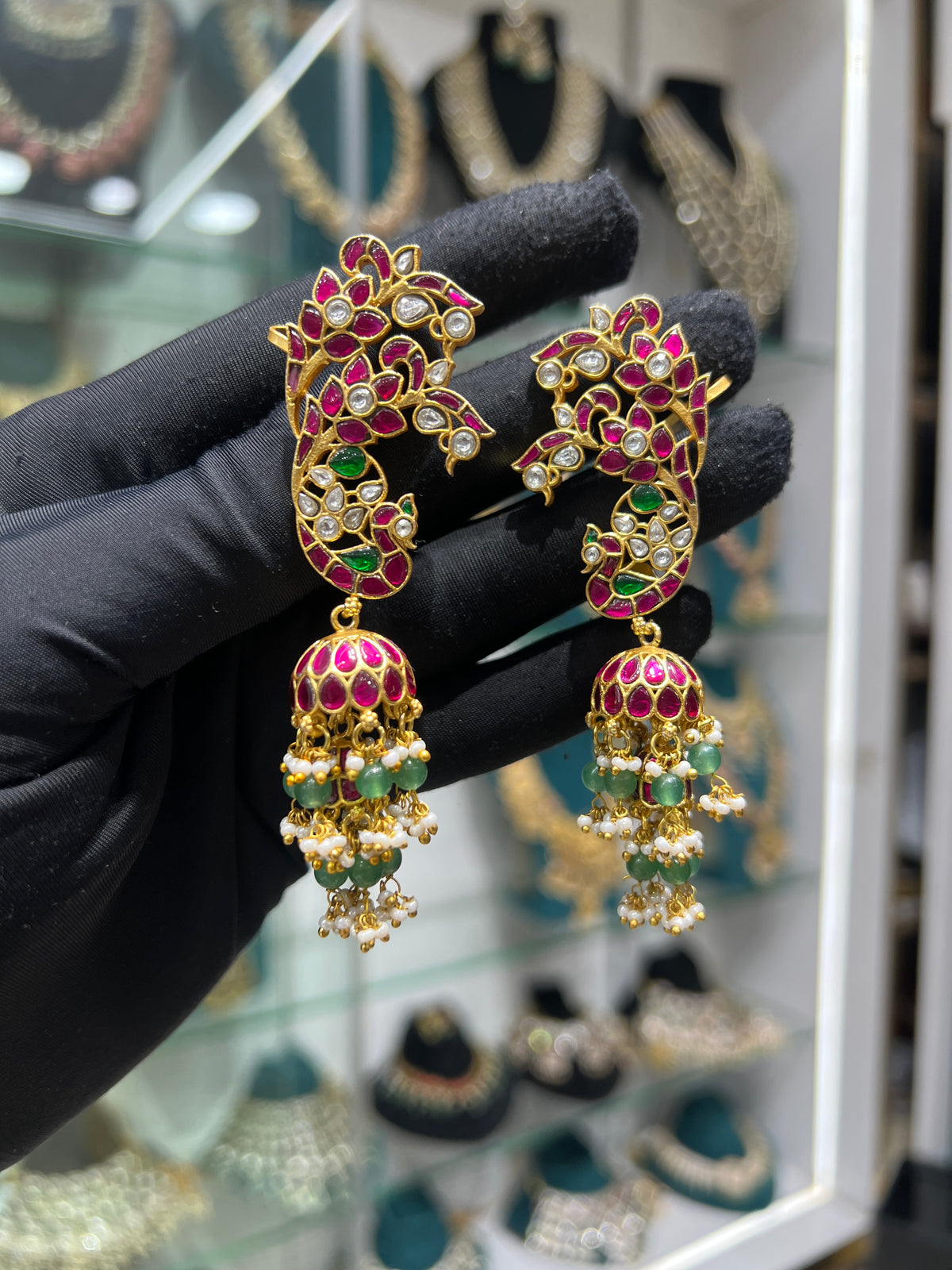 Kundan ear cuff