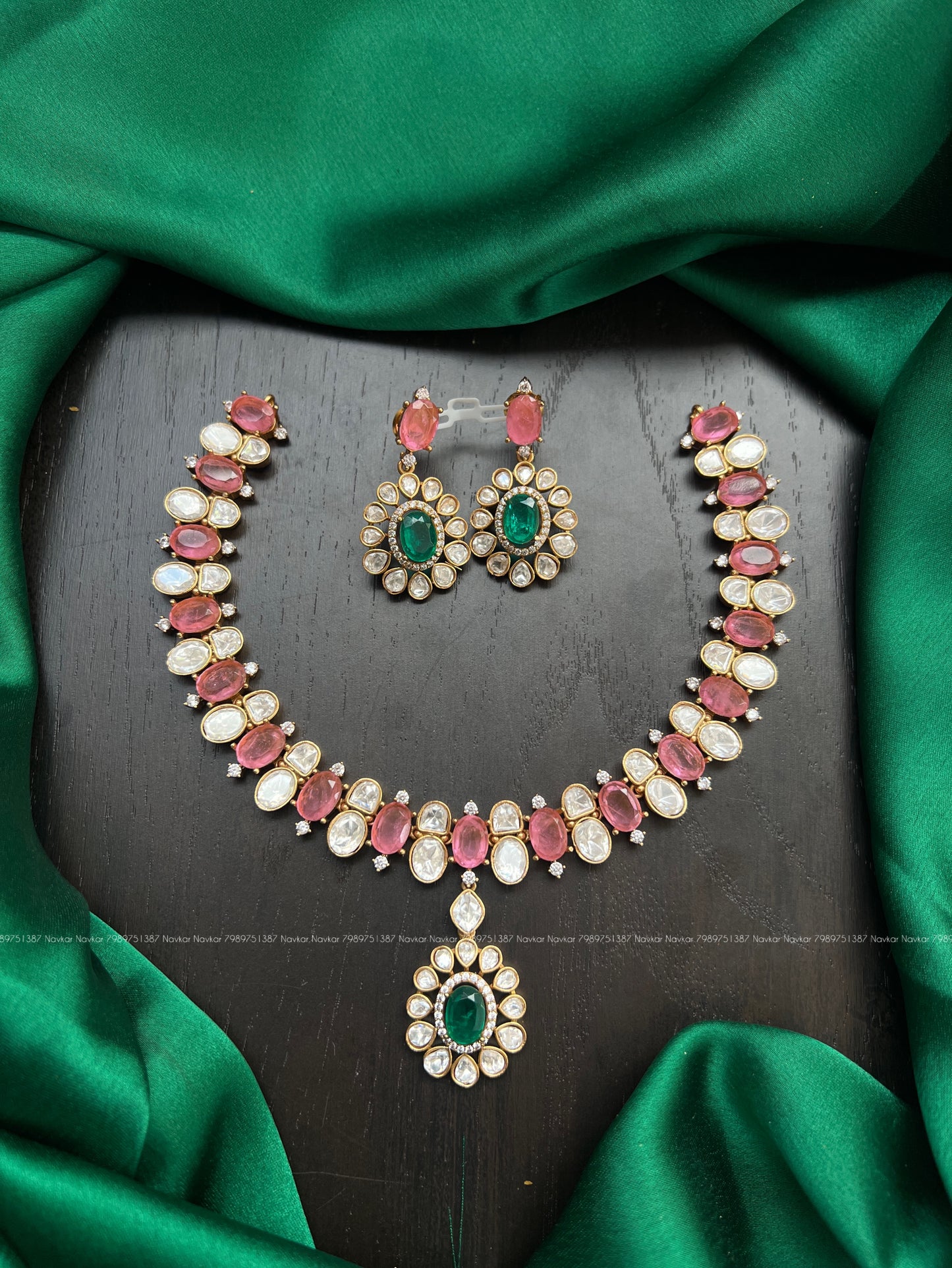 Mossonite necklace