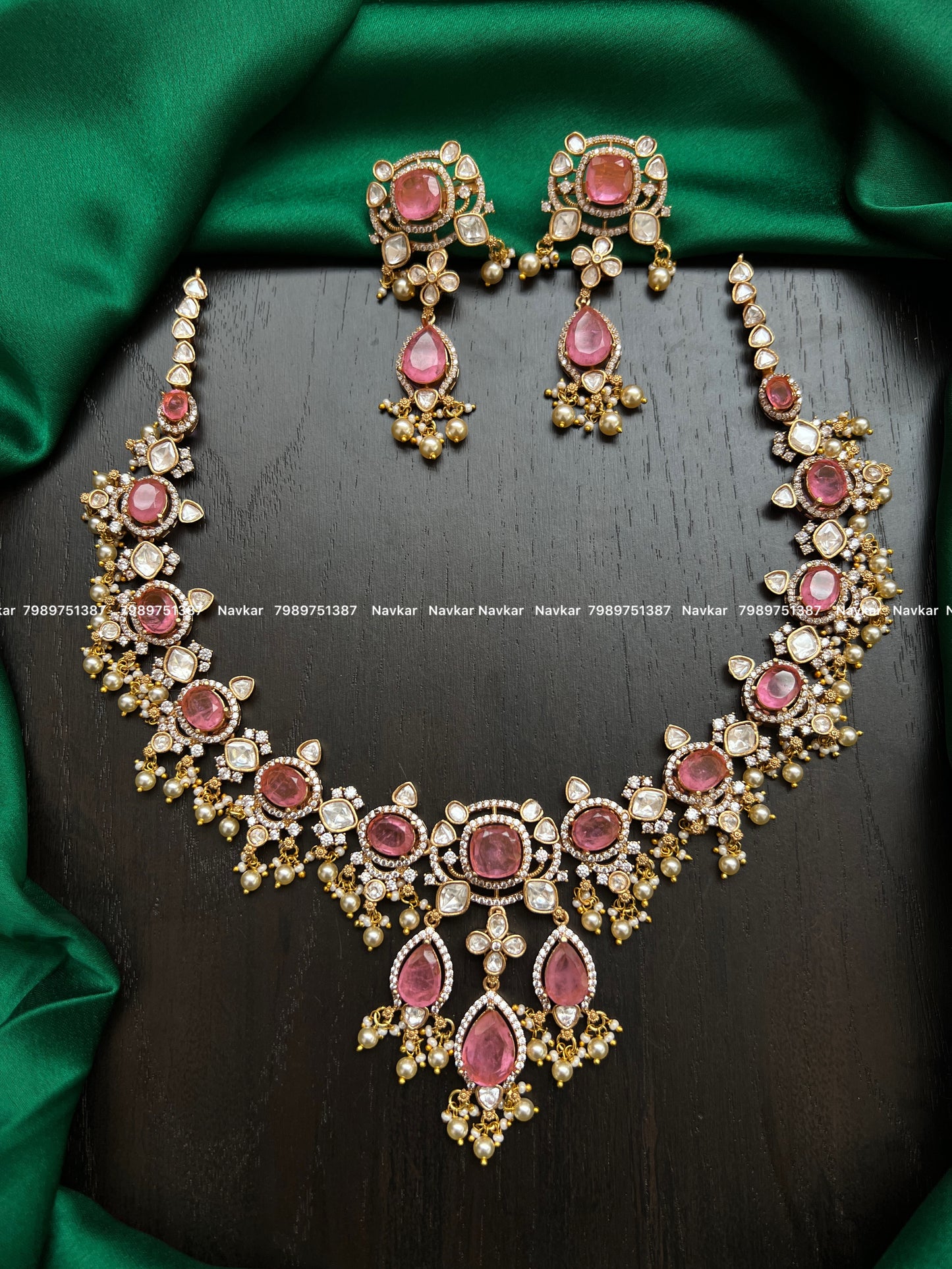 Mossonite necklace