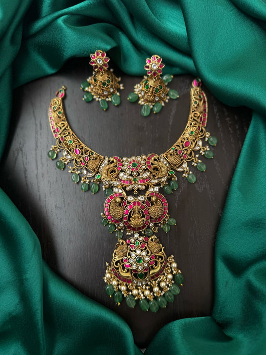 3 in 1 nagshi kundan necklace