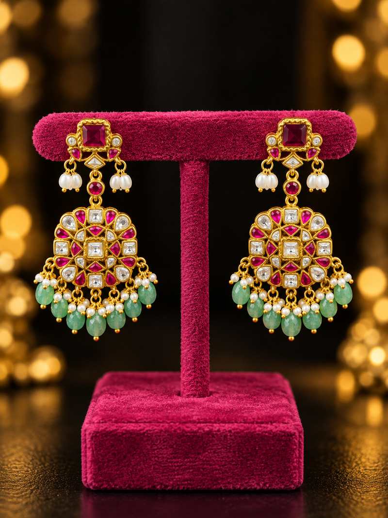 Kundan earring