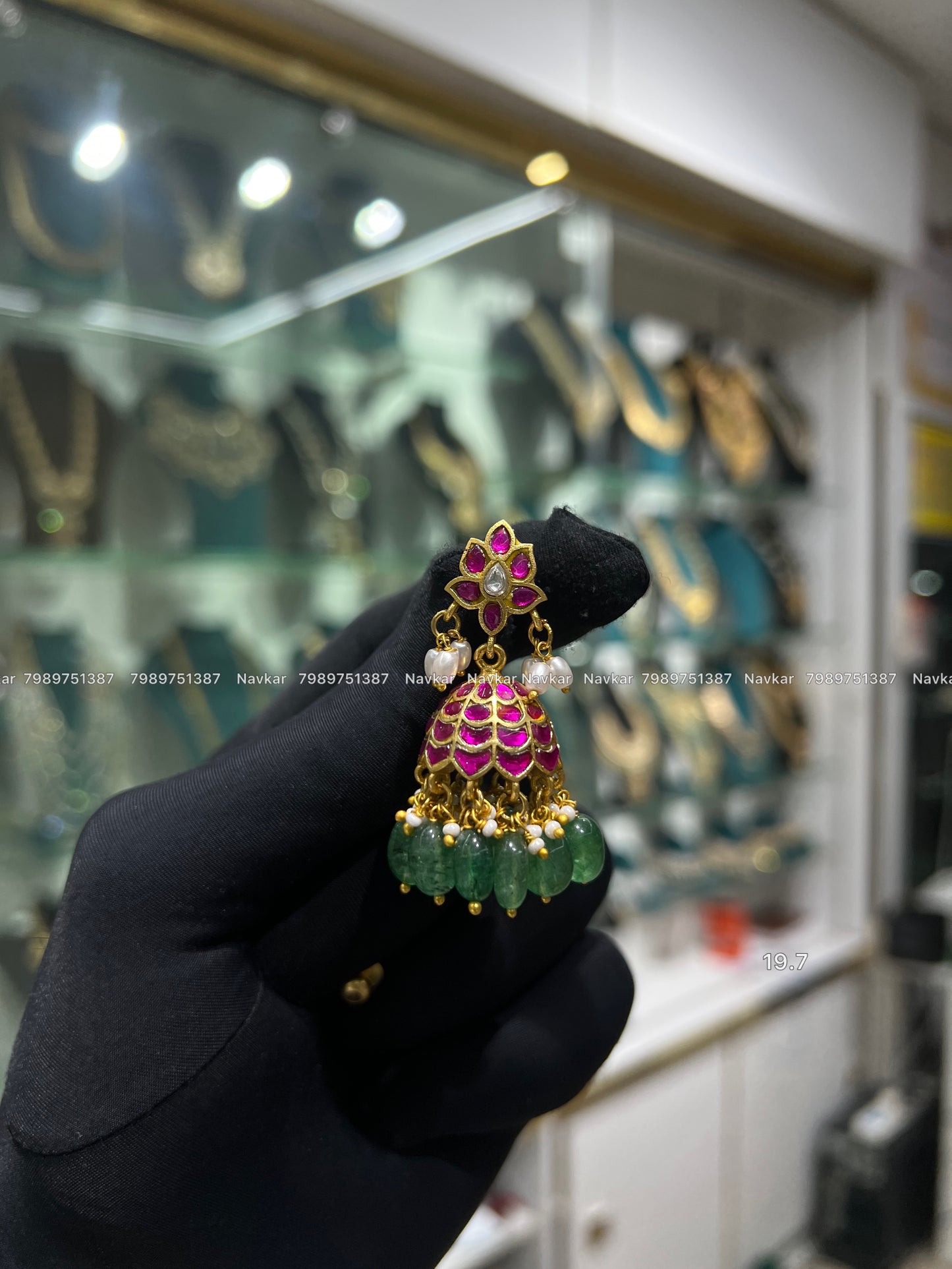 Kundan earring