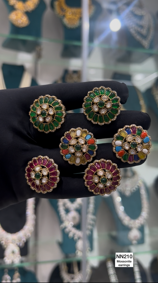 Mossonite studs