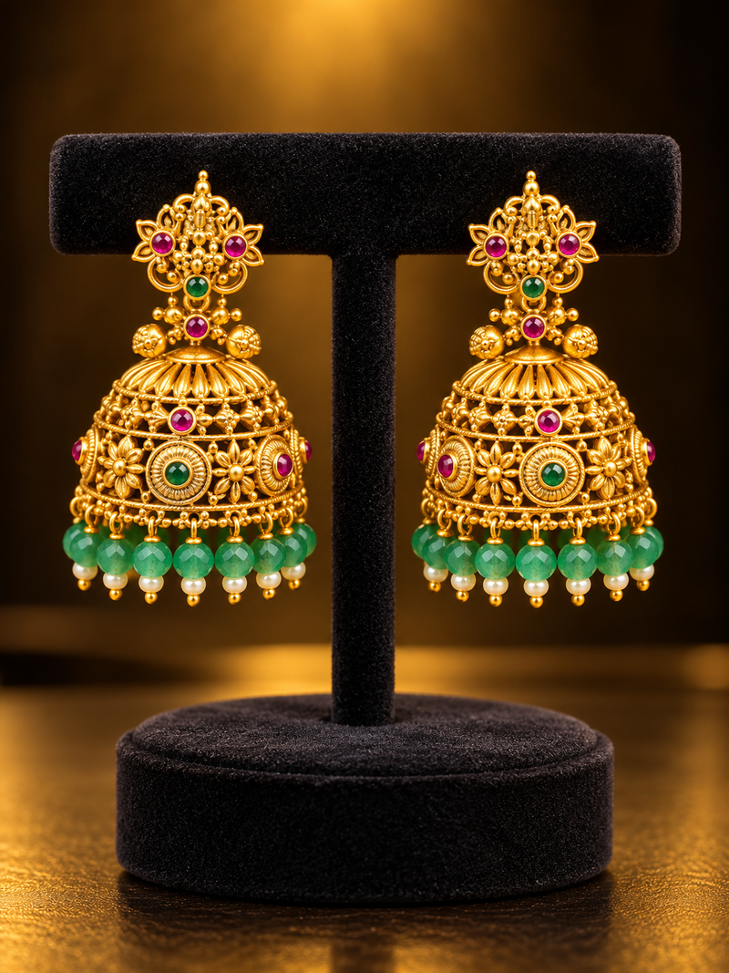 Kundan Nagshi earring