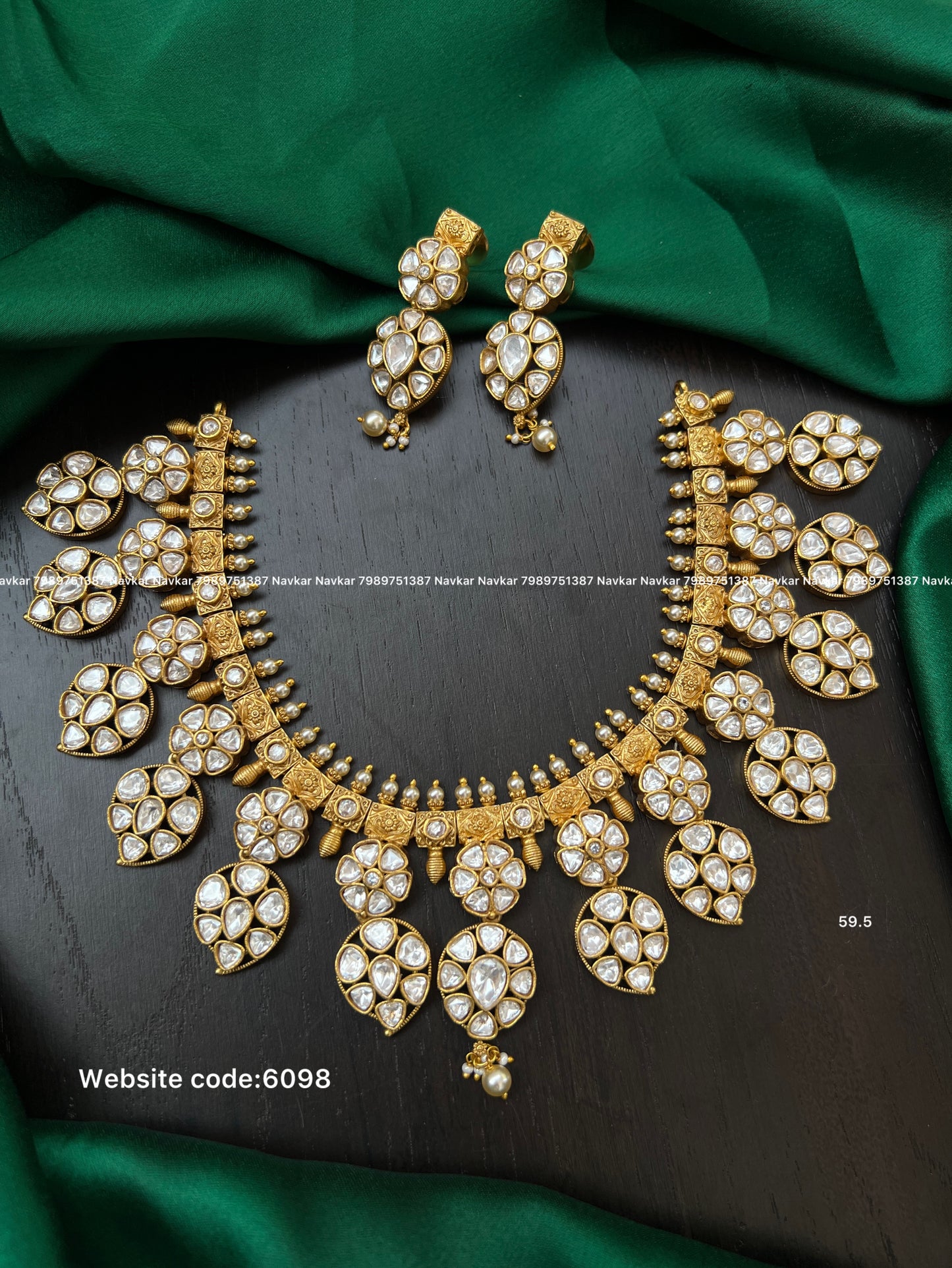 Mossonite necklace