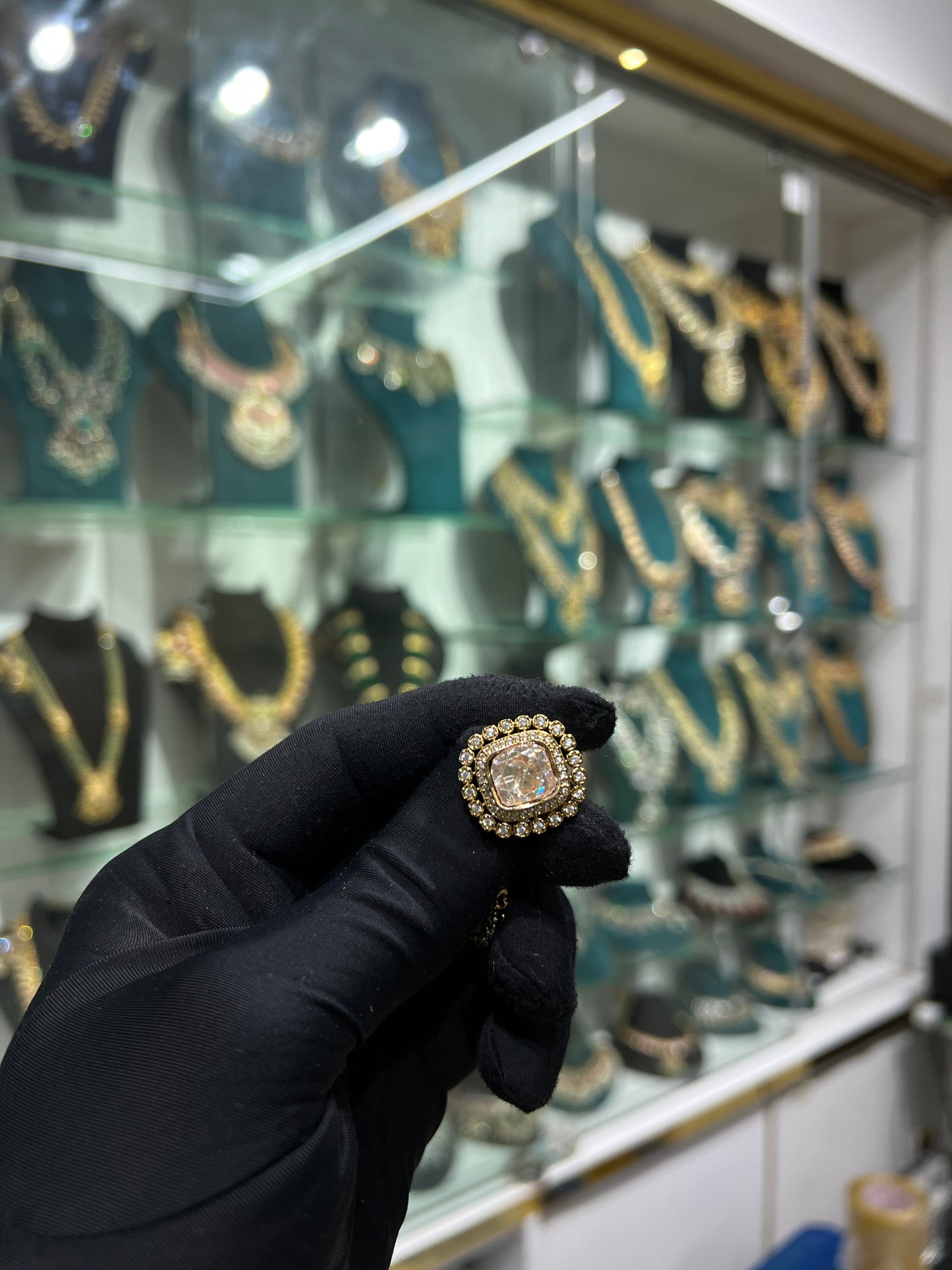 Real polki earring