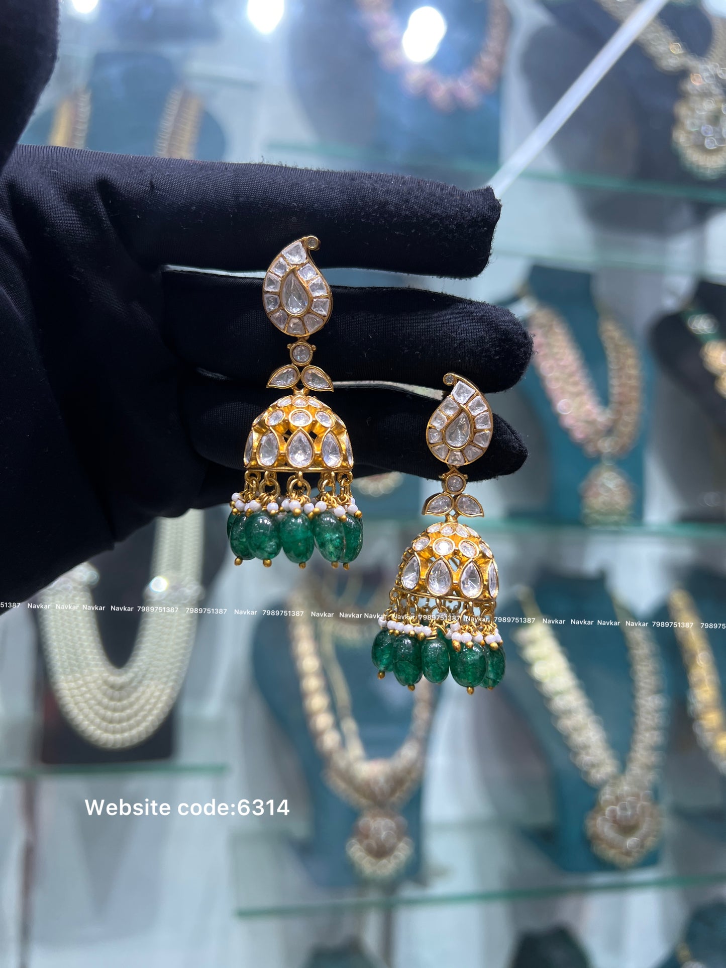 Mossonite earrings