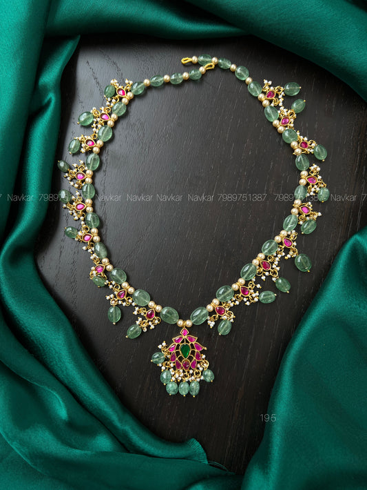 Kundan beads necklace