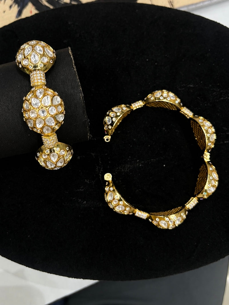 Real polki Bangle ￼￼