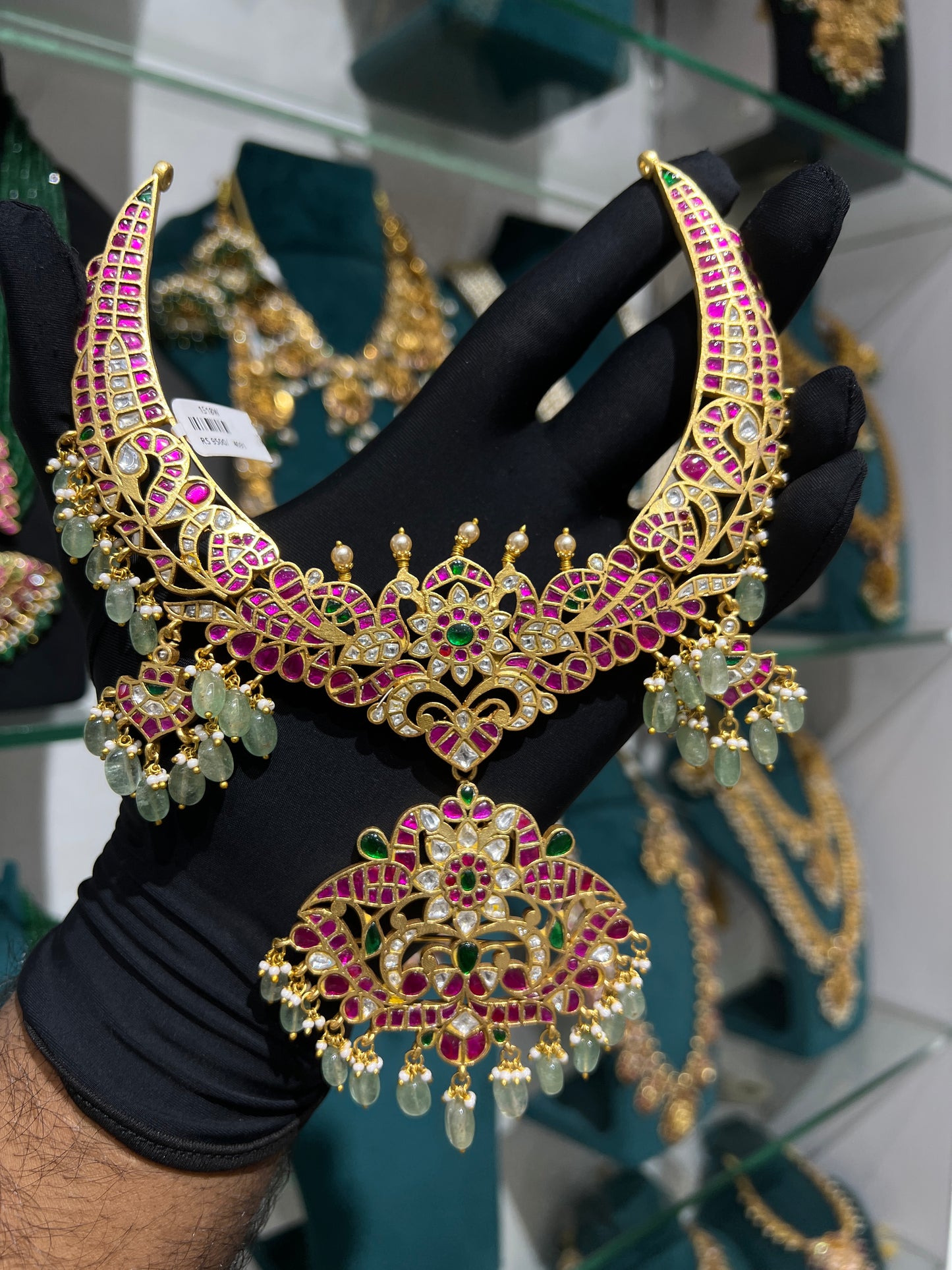 3 in 1 jadaukundan Kanti Necklace