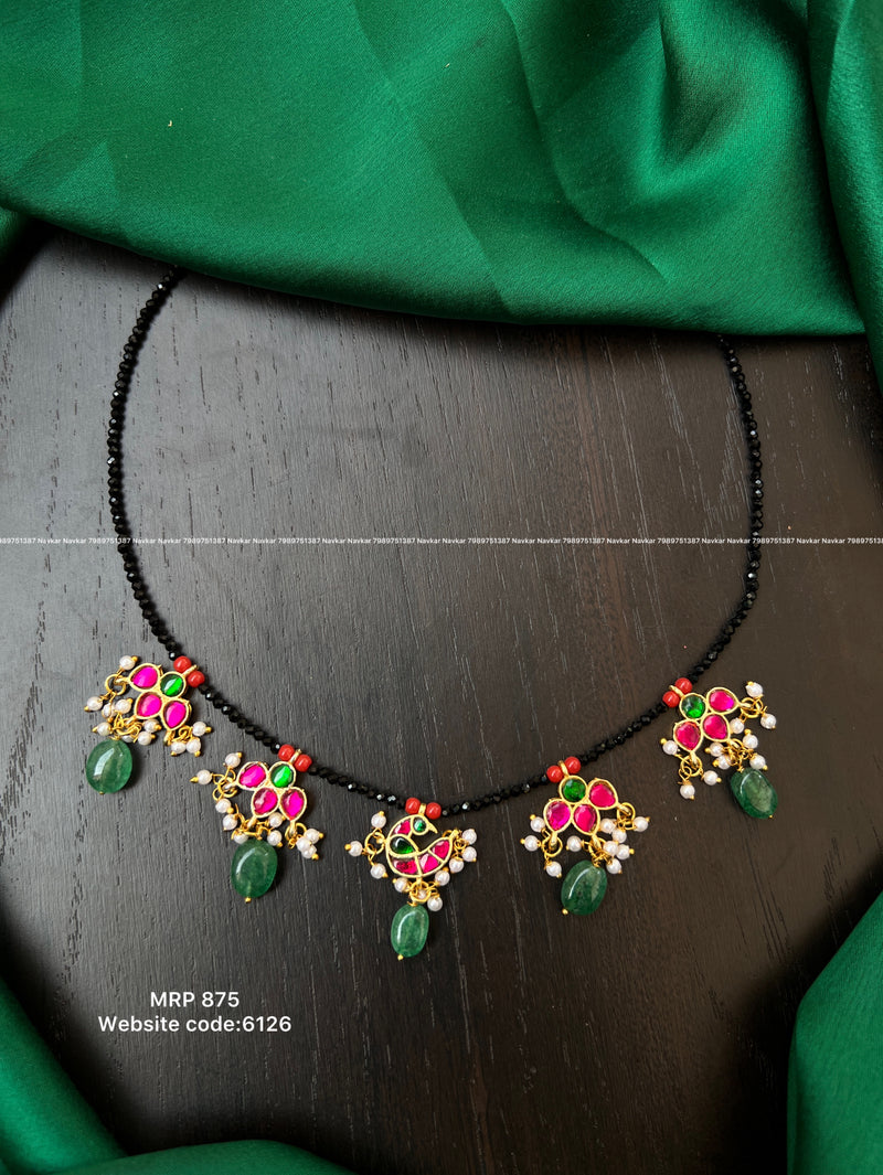 Black beads