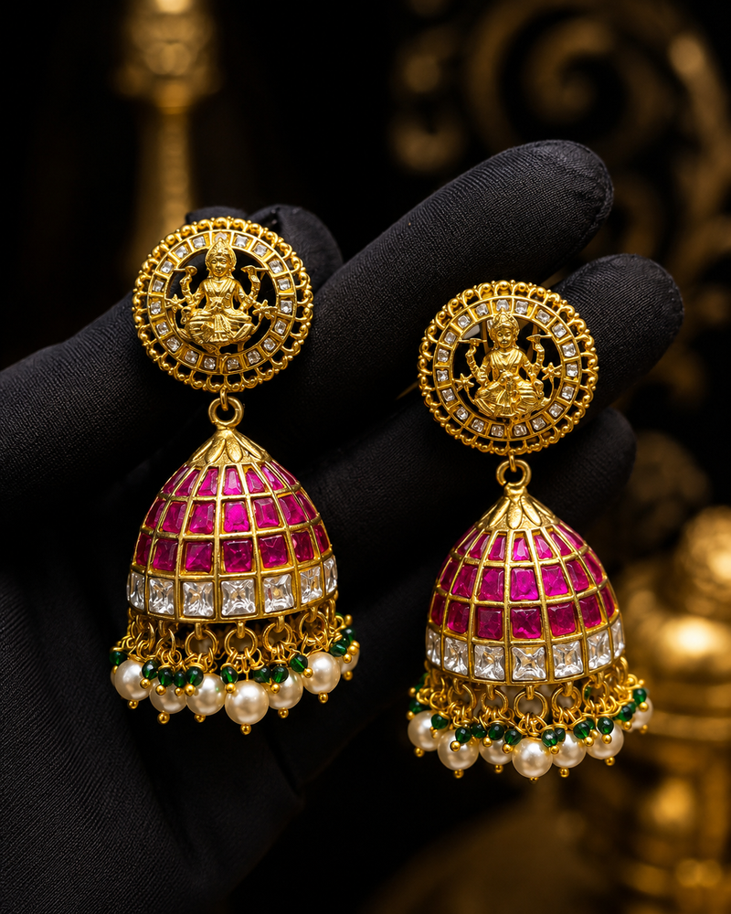 Kundan Nagshi earring