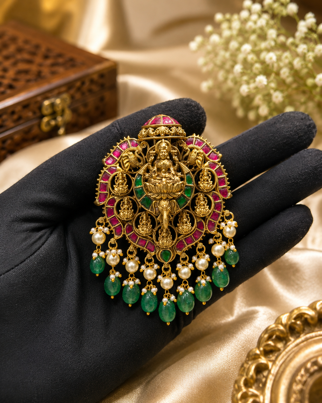 Kundan nagshi Locket