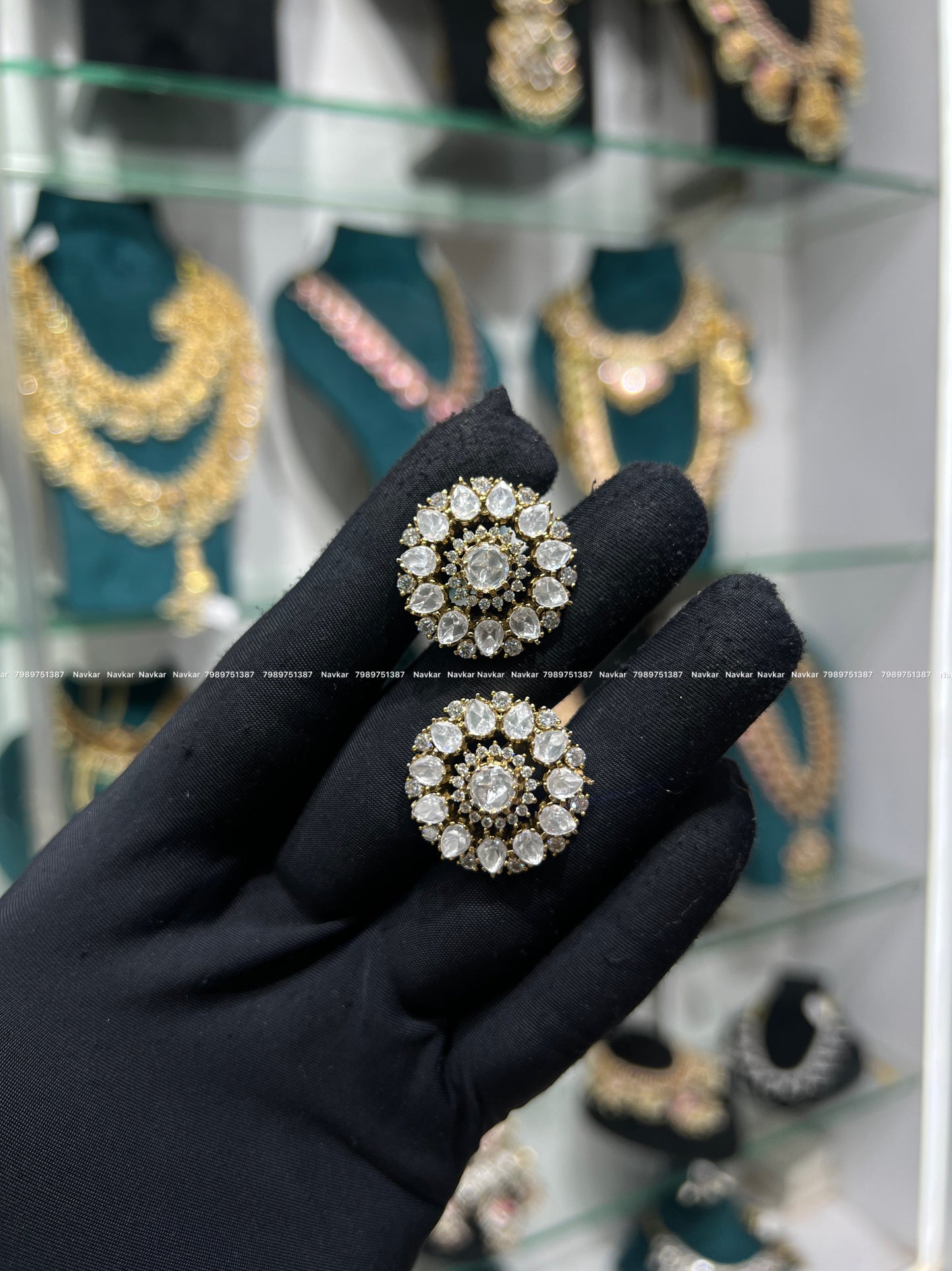 Mossonite earring