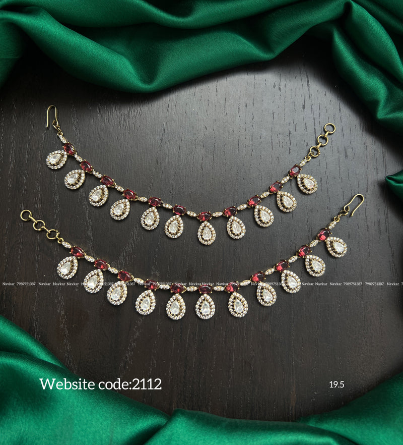 Mossonite Ear chains