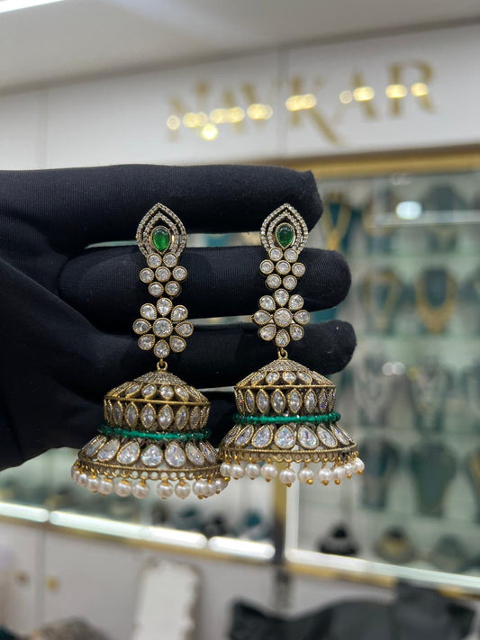 Mossonite earrings