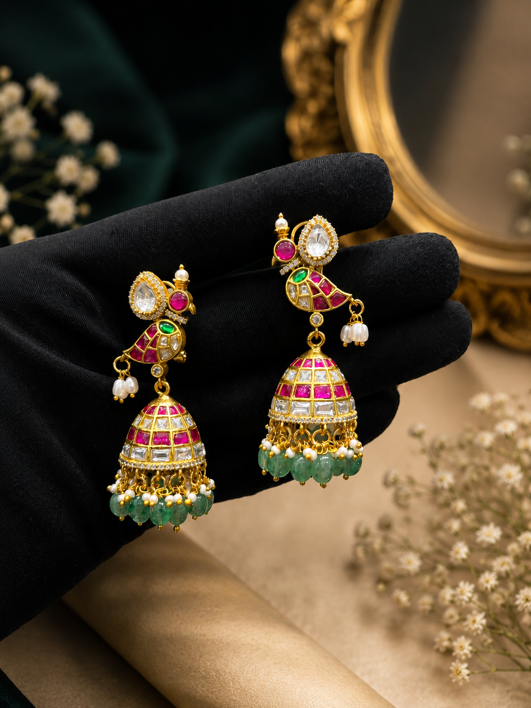 Kundan earring