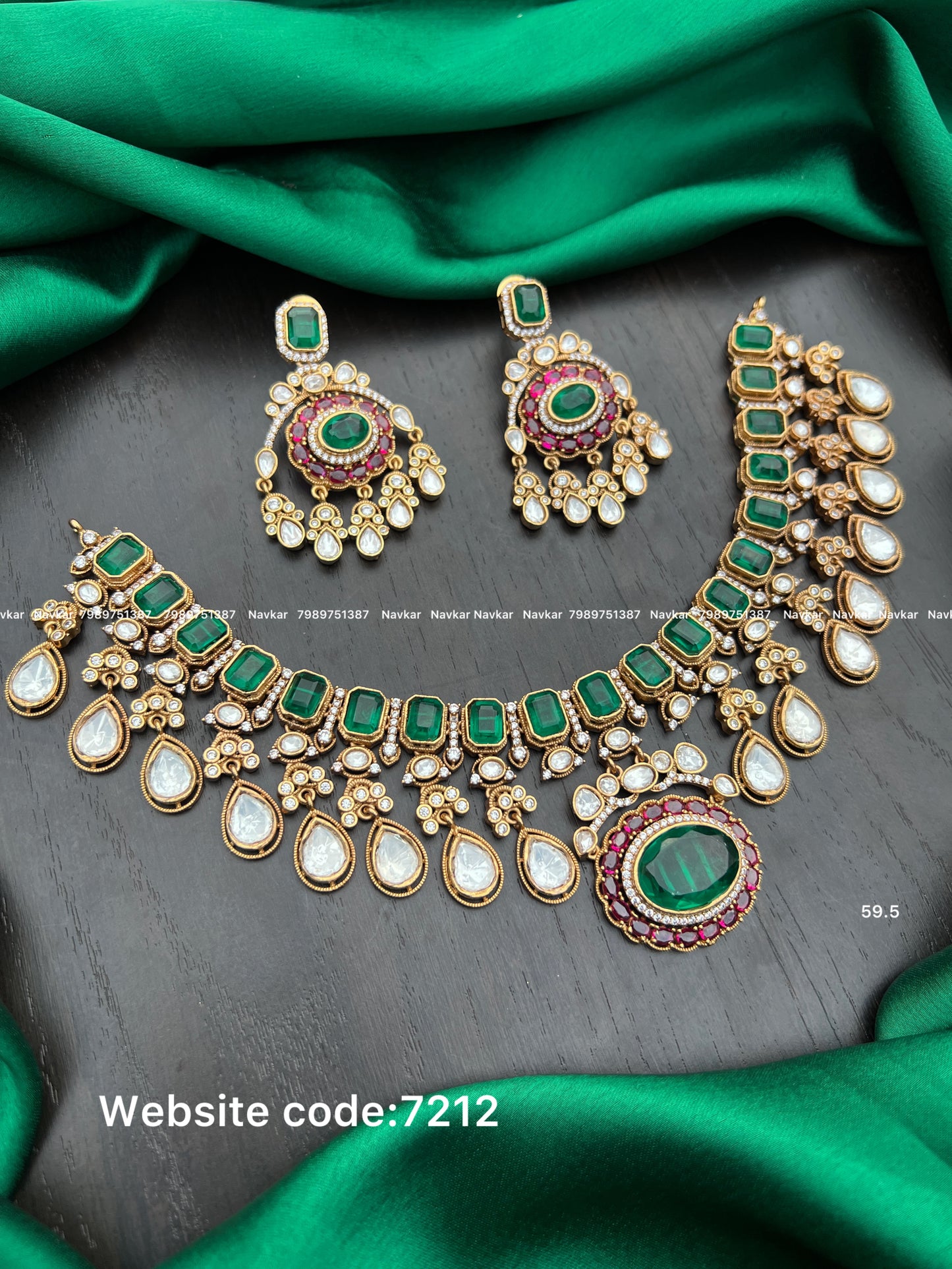 Mossonite necklace