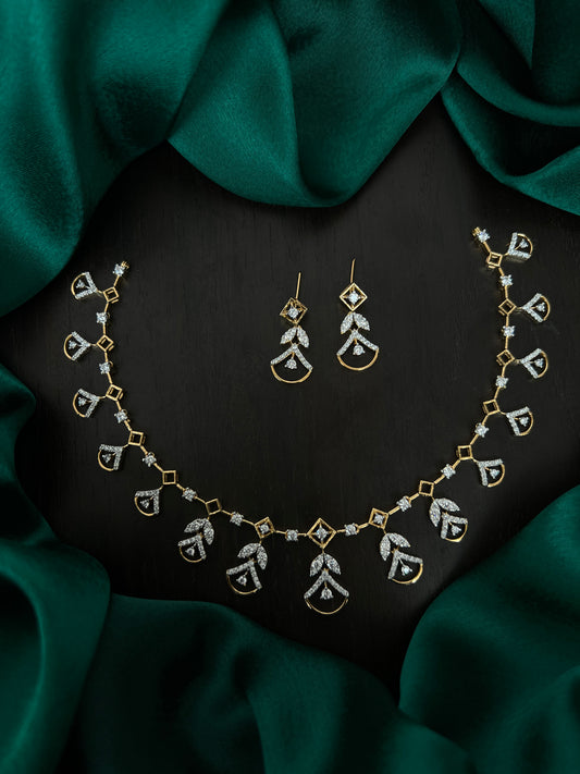 Necklace and earrings