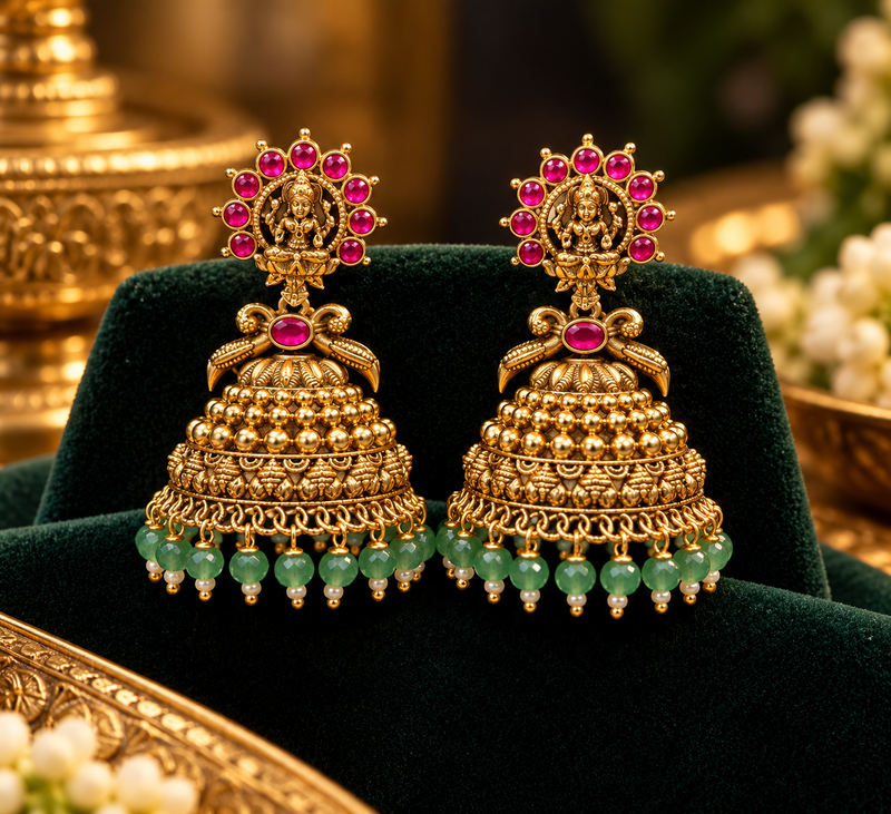 Kundan Nagshi earring