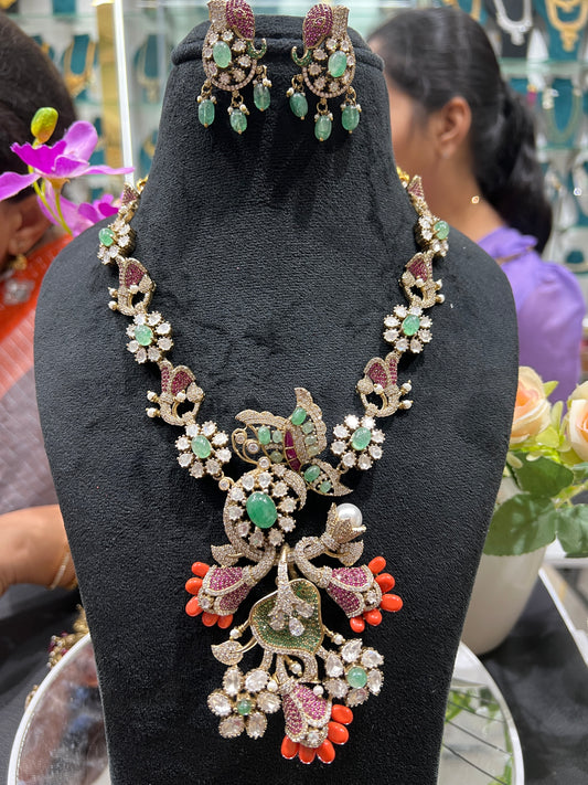Mossonite necklace