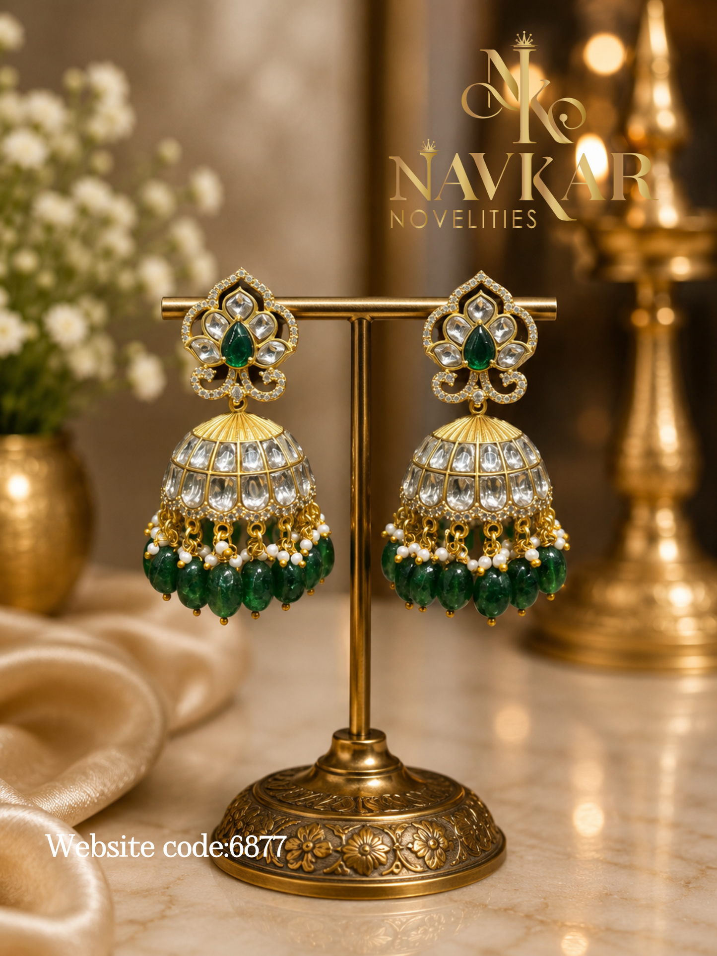Kundan earring