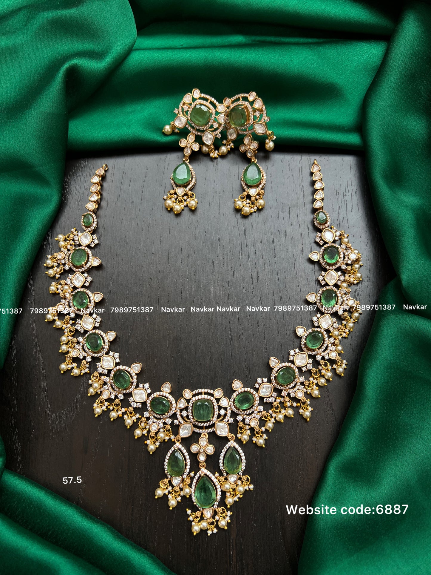 Mossonite necklace