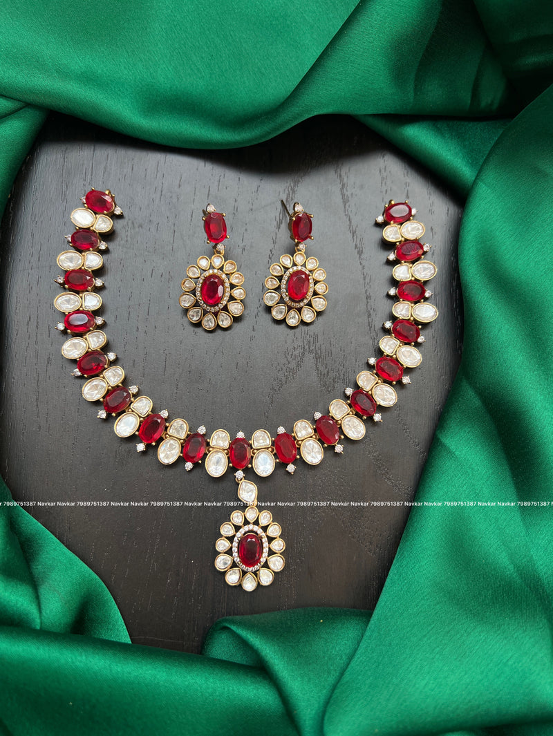 Mossonite necklace