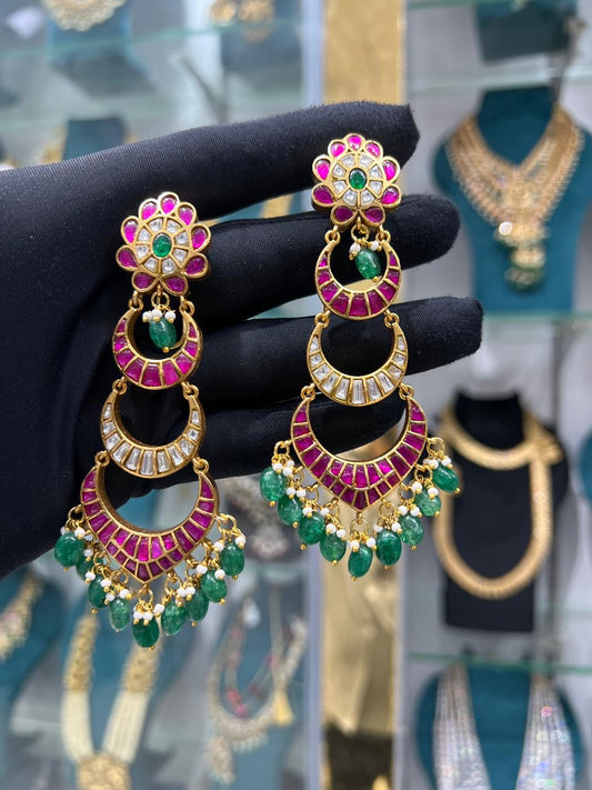 Jadaukundan earrings