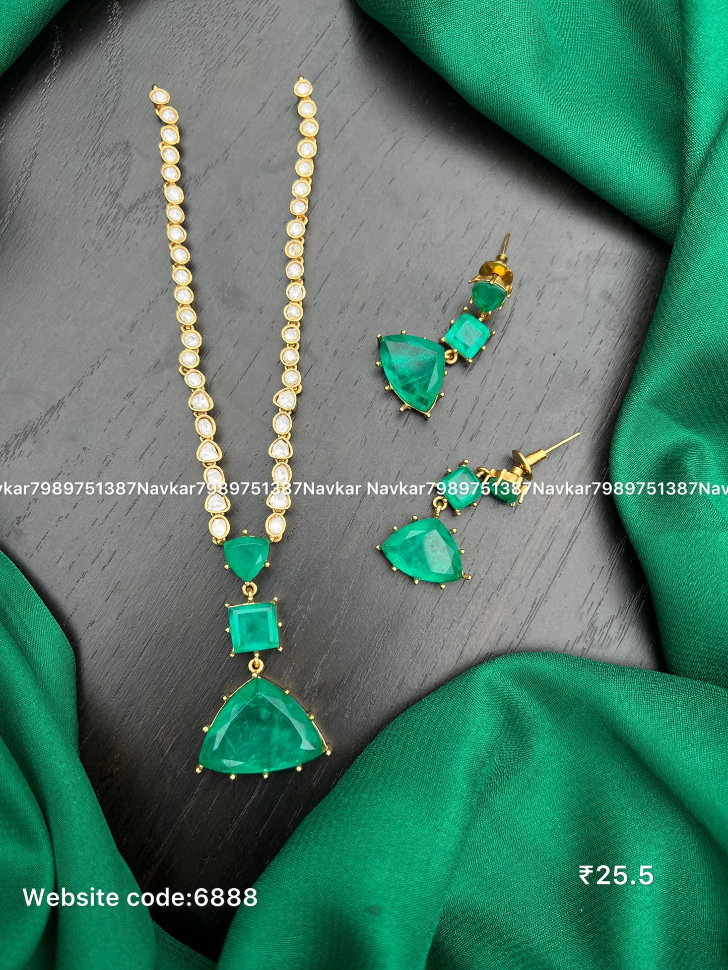 Mossonite necklace
