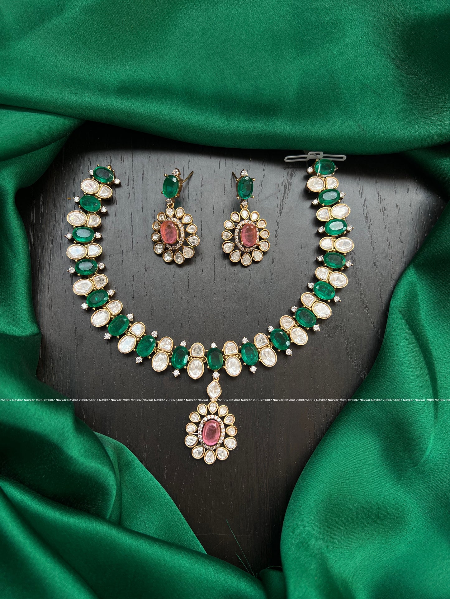 Mossonite necklace