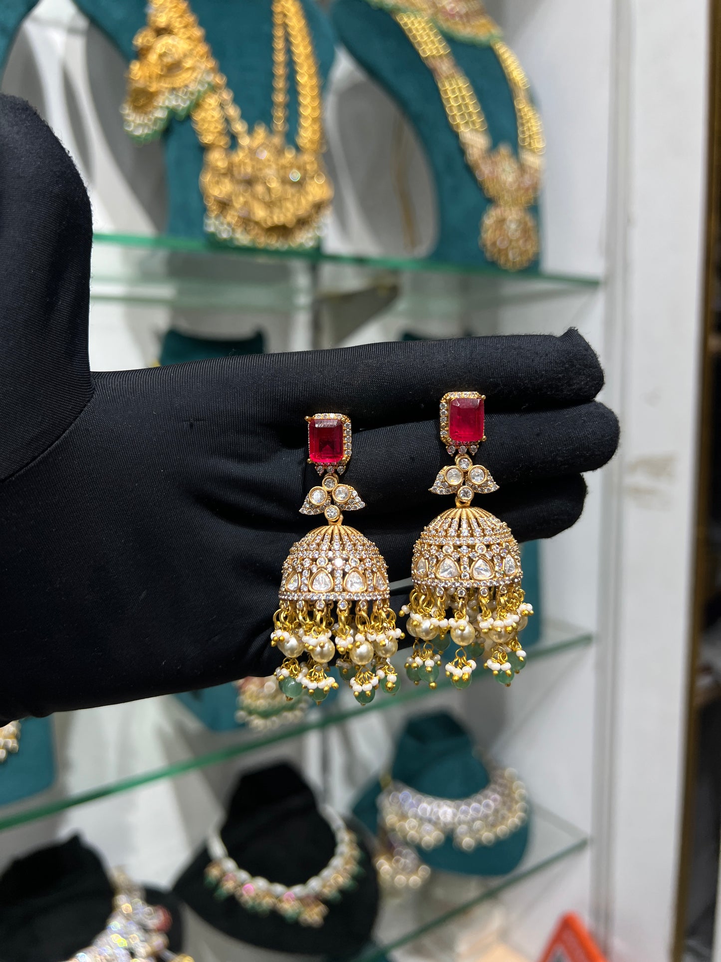 Mossonite earring