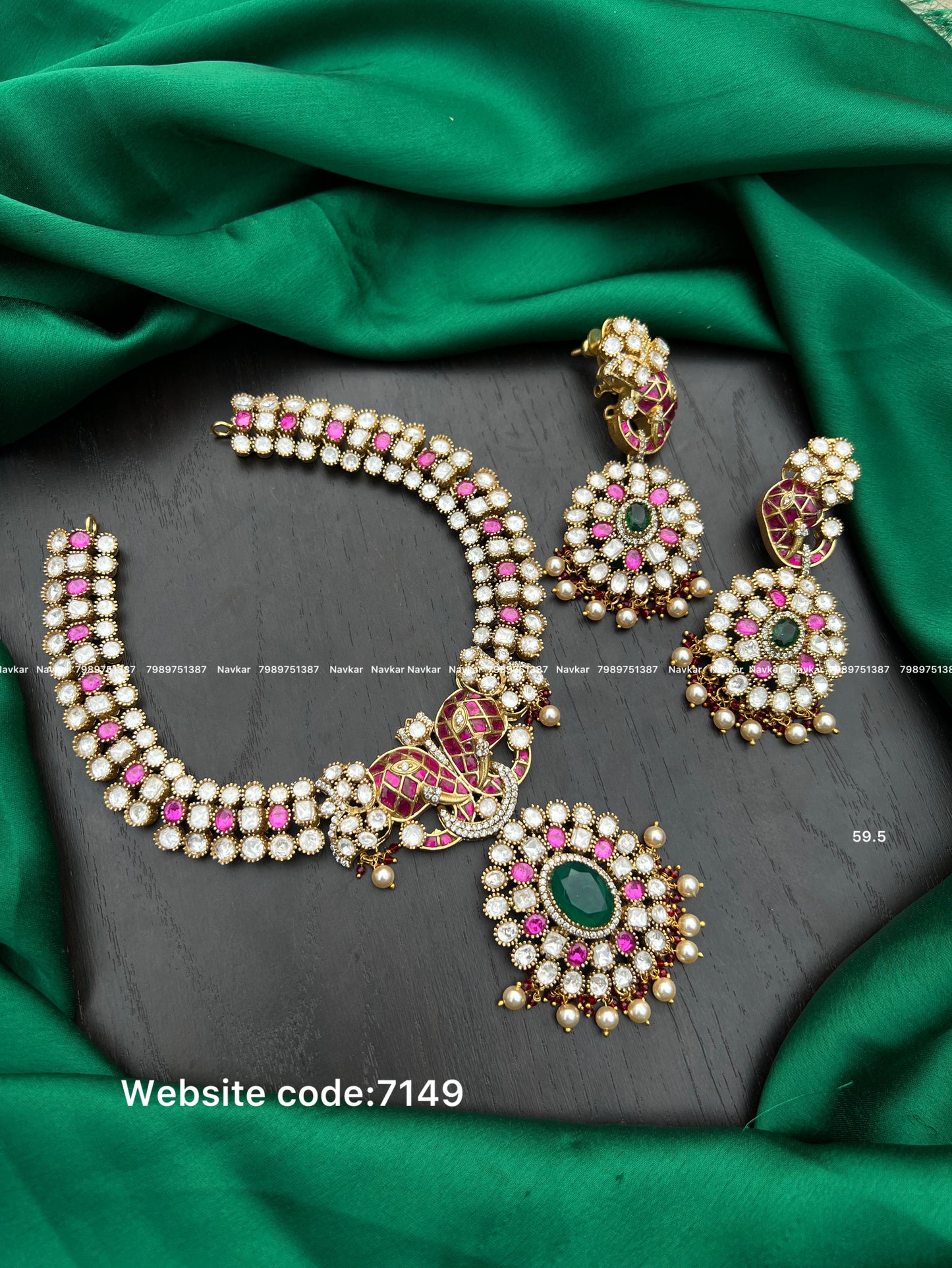 Mossonite necklace