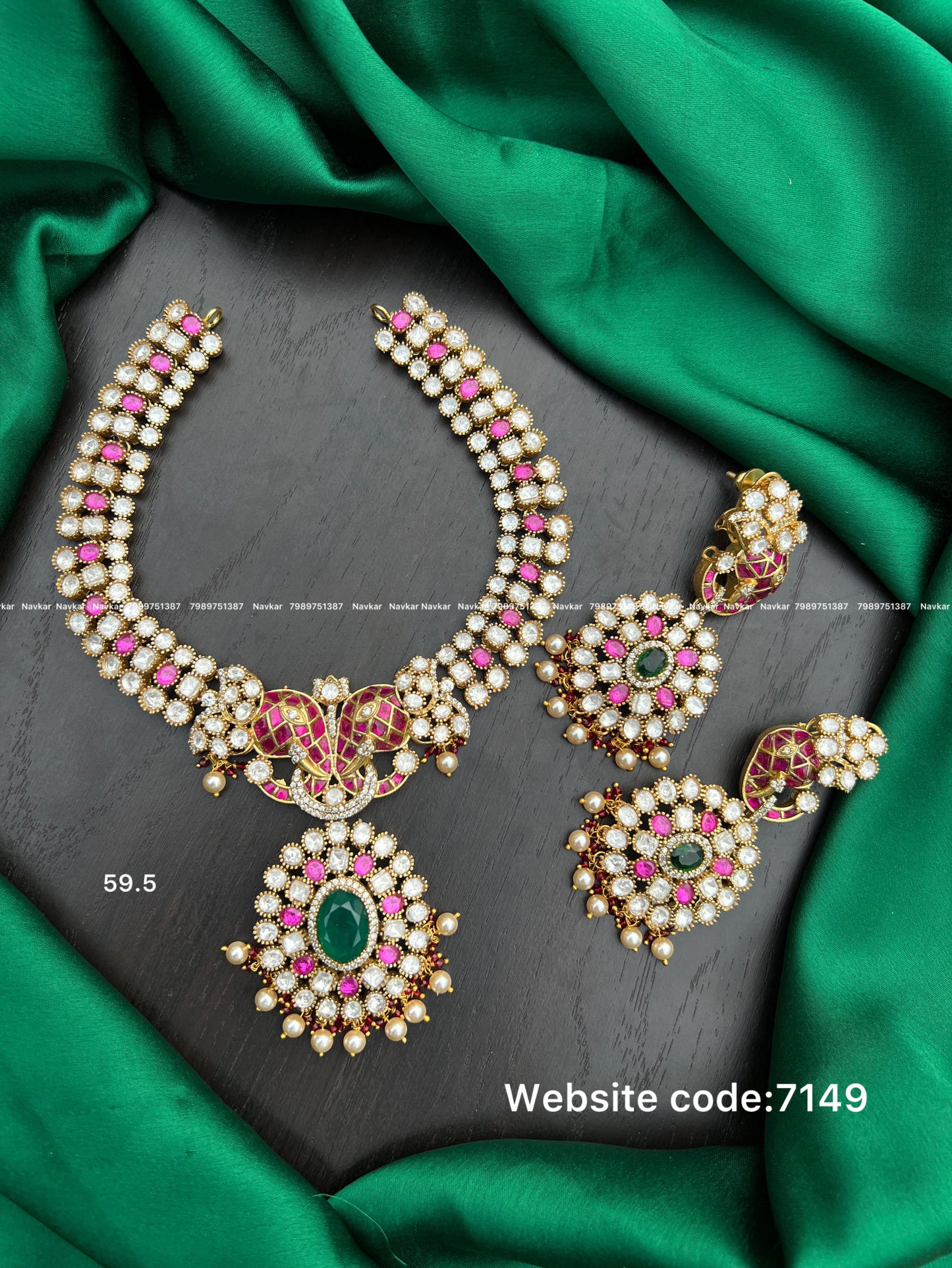 Mossonite necklace