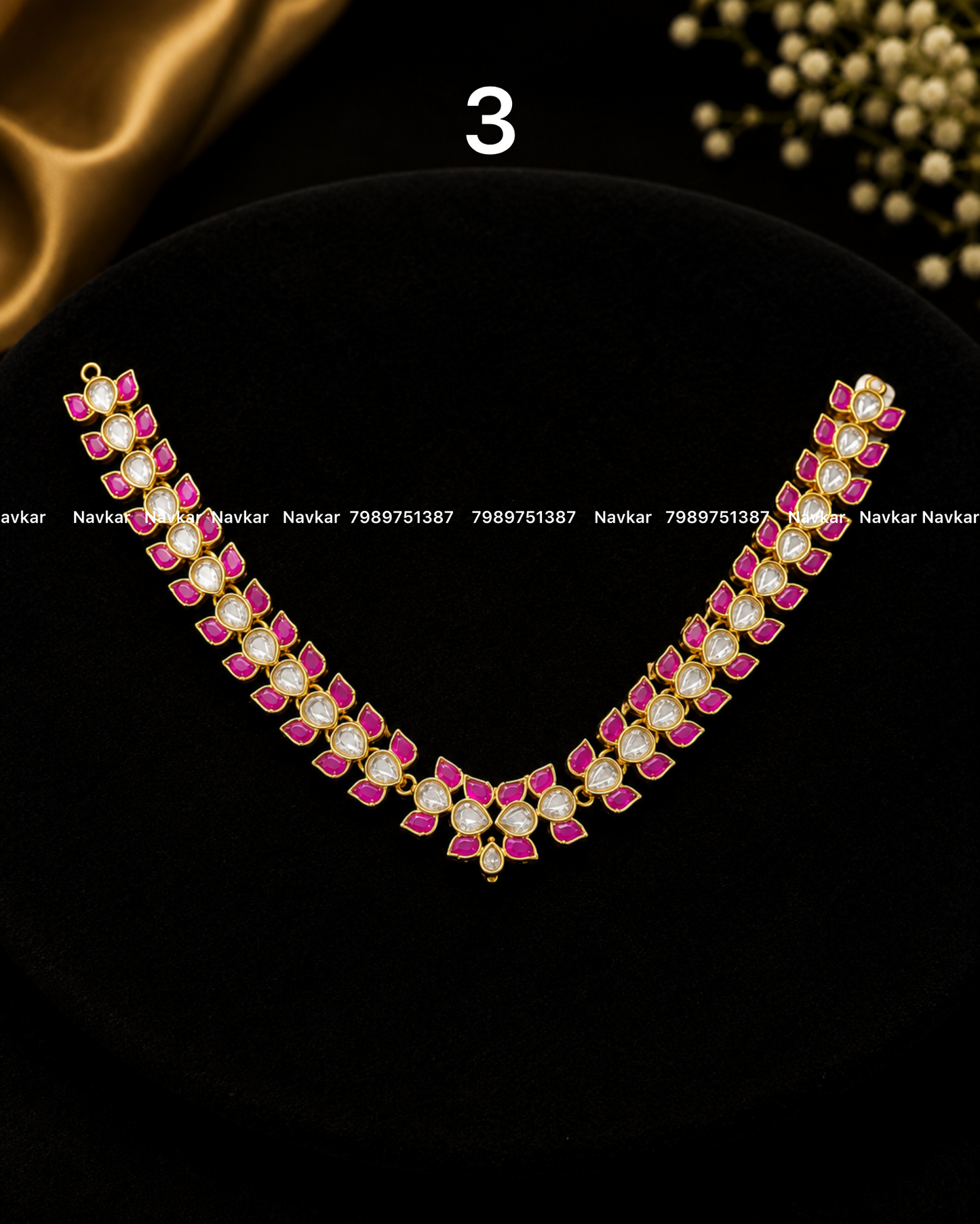 Kundan 3 in 1 necklace