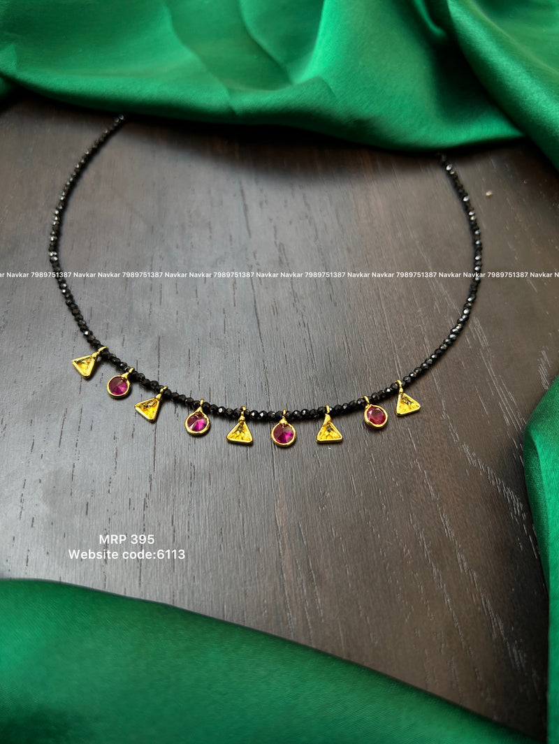 Black beads