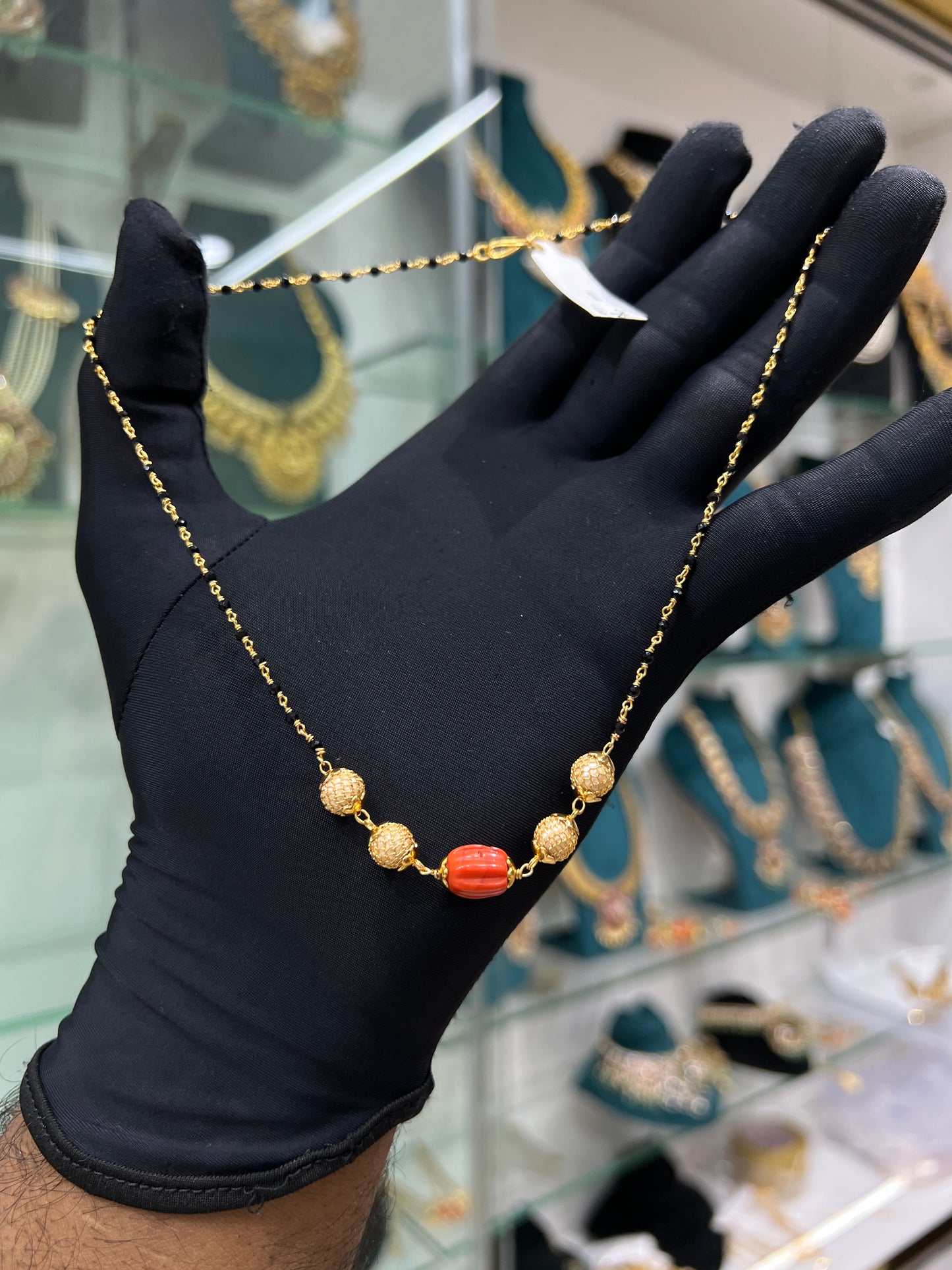 Black beads