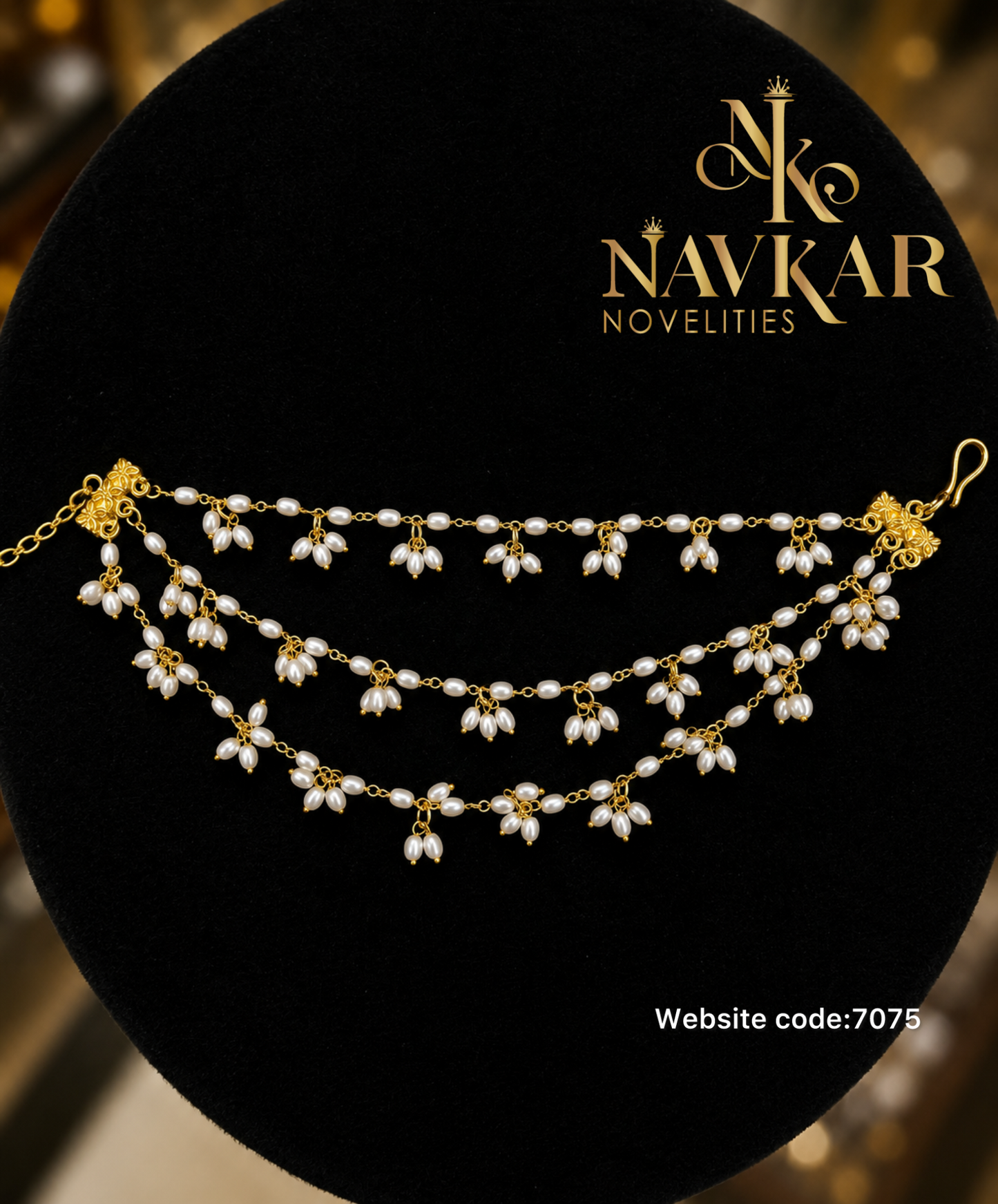 Kundan earchains