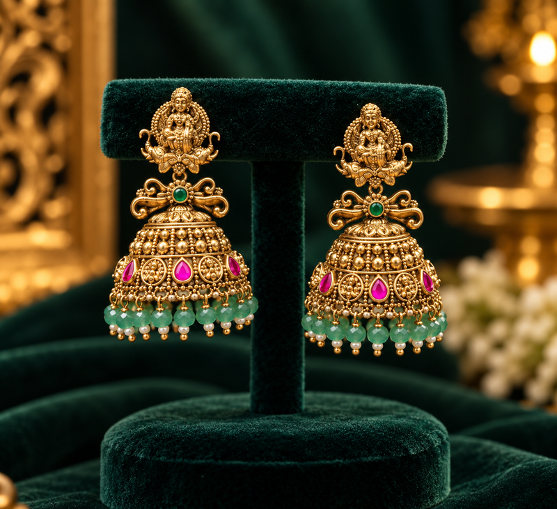 Kundan Nagshi earring