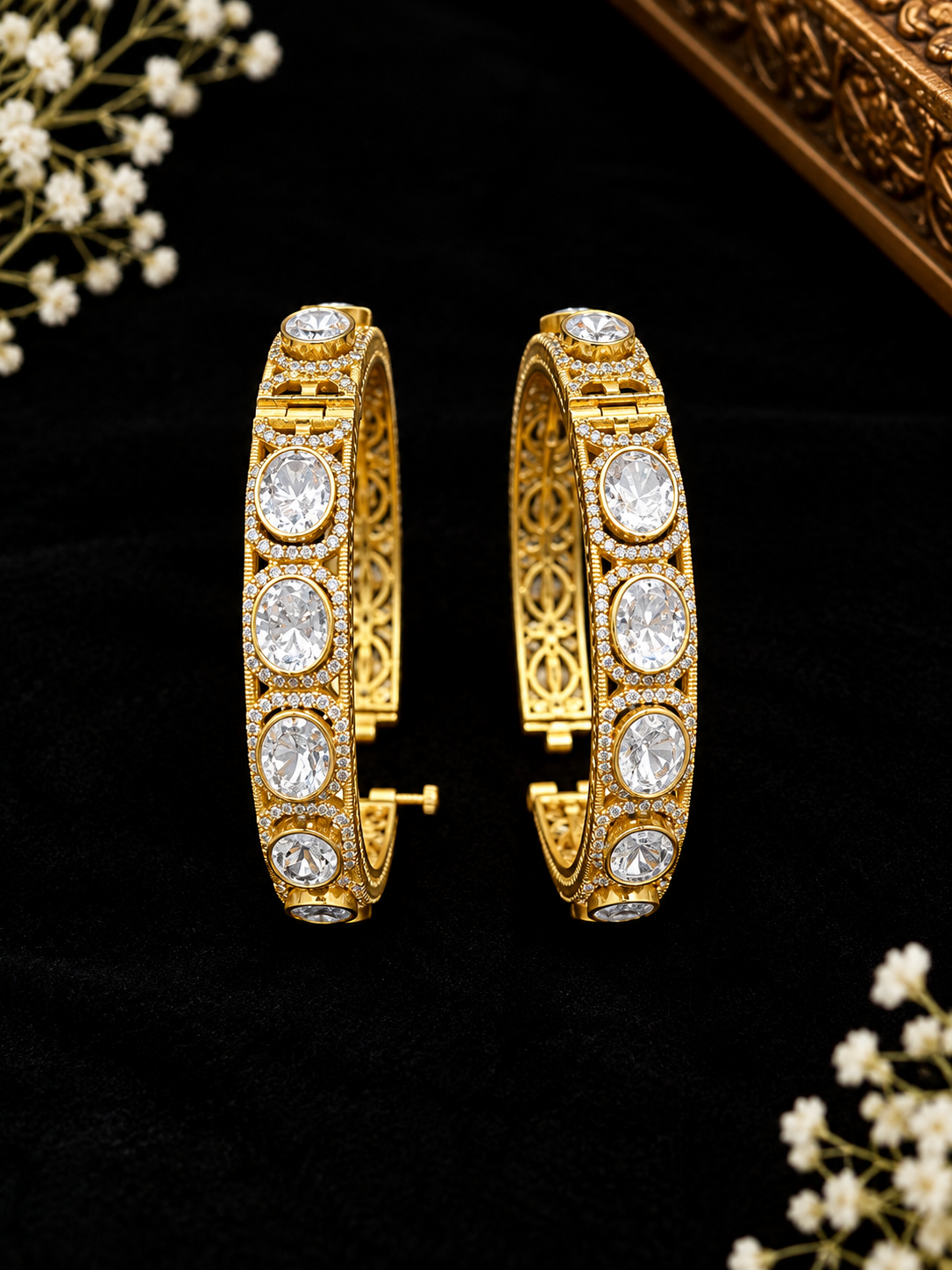 Mossonite bangle (single bangle)
