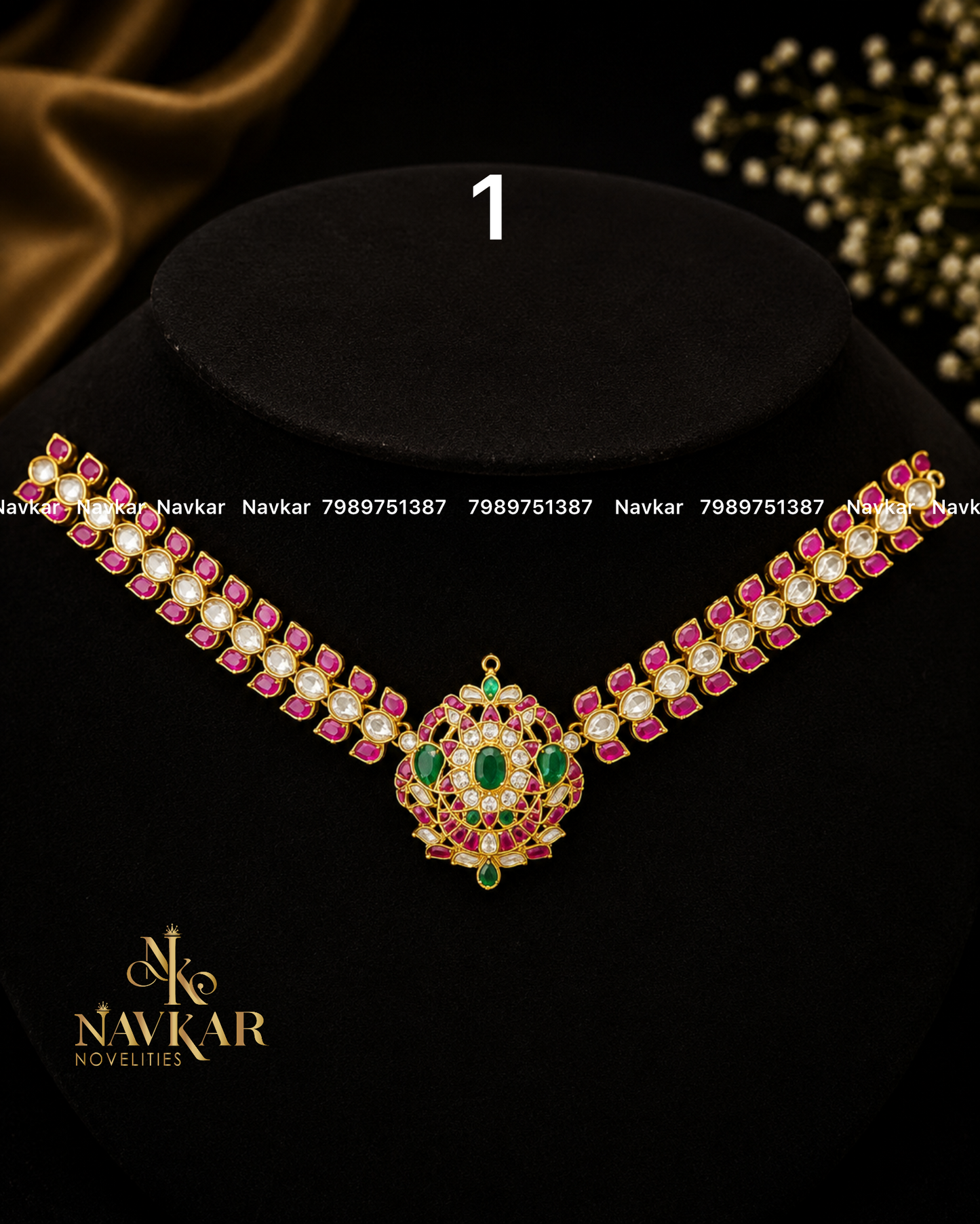 Kundan 3 in 1 necklace
