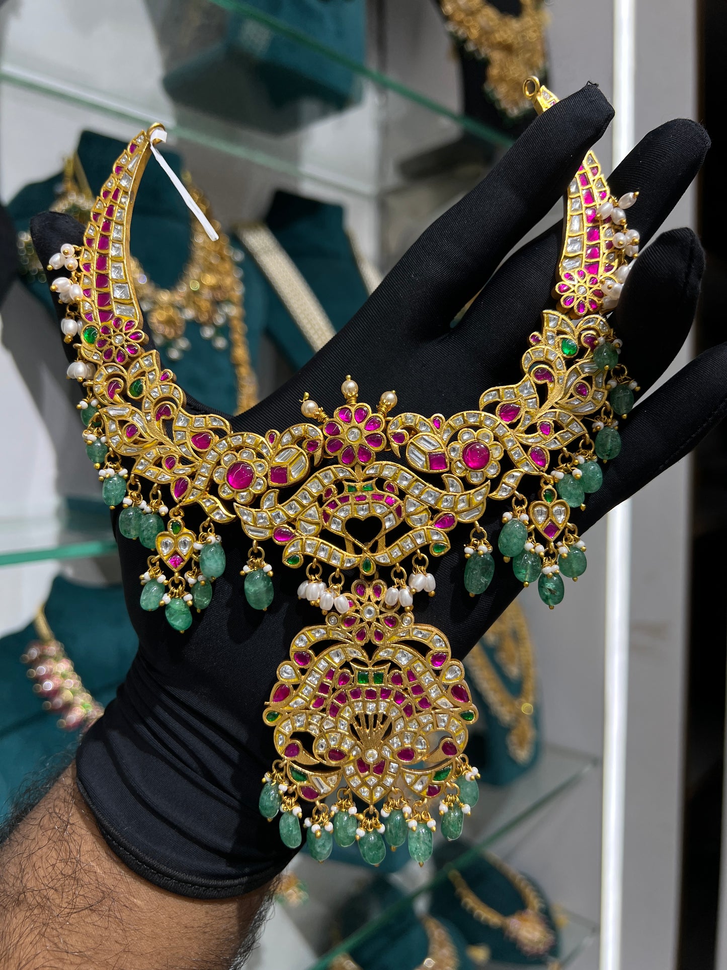 3 in 1 jadaukundan Kanti Necklace