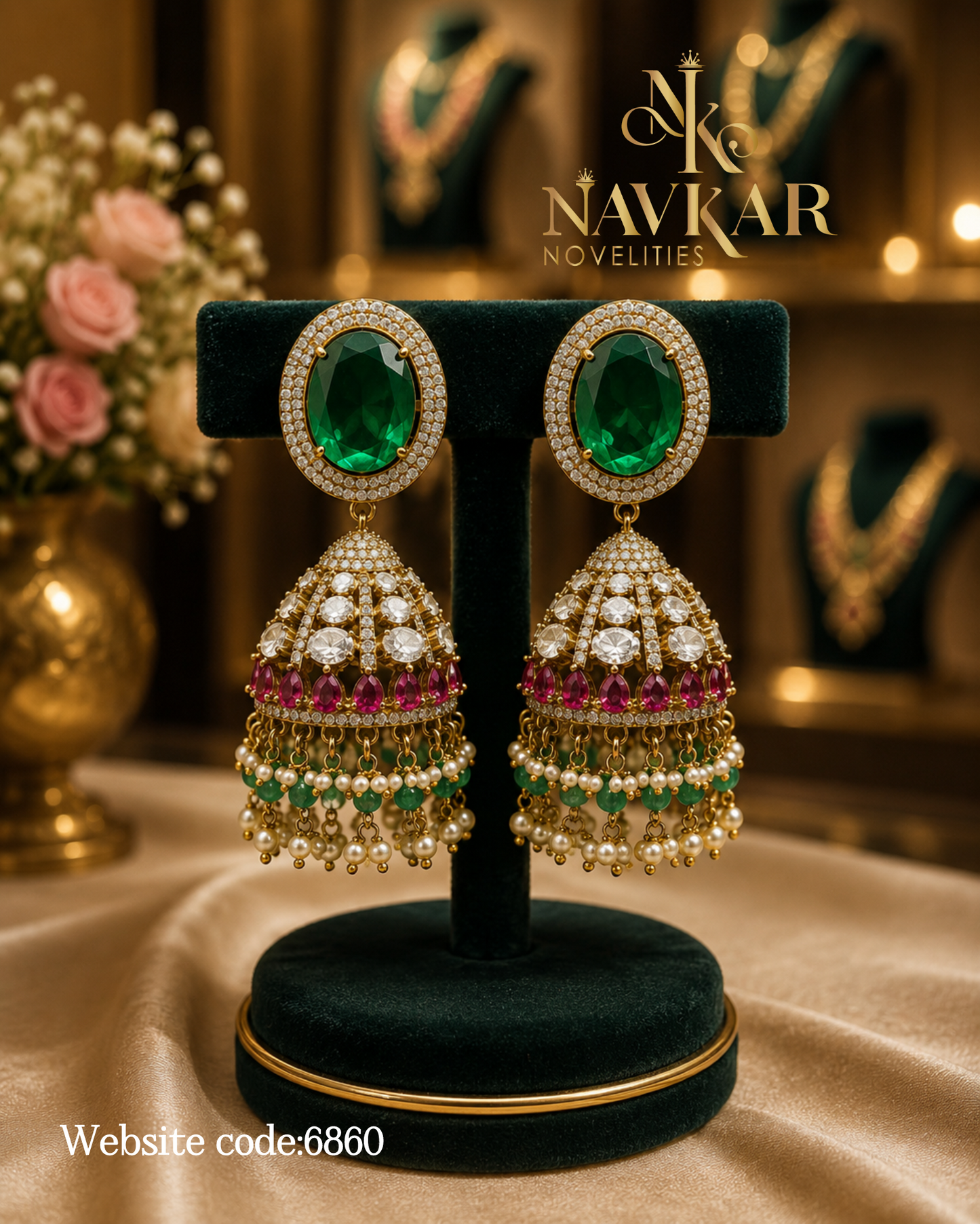 Mossonite earrings