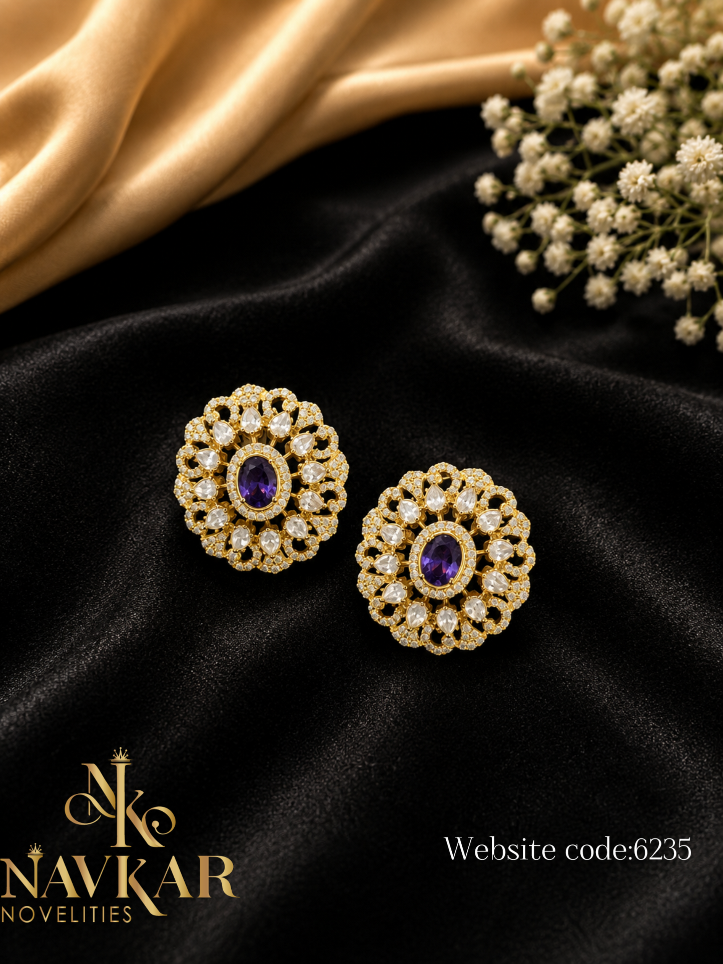 Mossonite earring